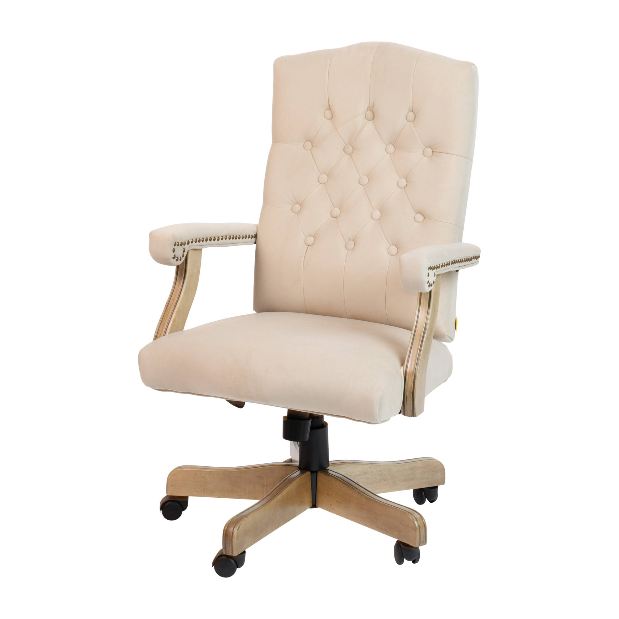 Flash Furniture, Ivory Microfiber Classic Executive Office Chair, Primary Color Off White, Included (qty.) 1, Model 802IV