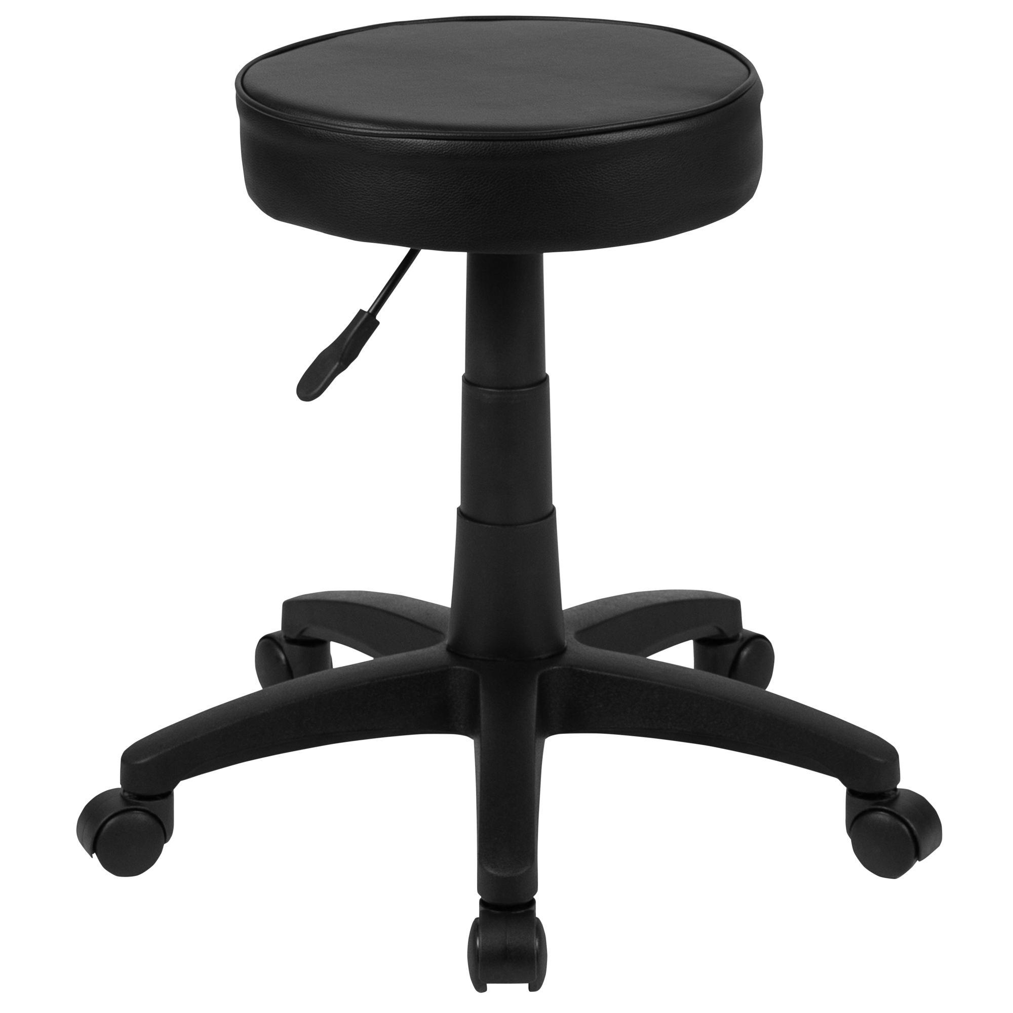 Flash Furniture, Black Ergonomic Backless Medical Stool on Wheels, Primary Color Black, Included (qty.) 1, Model CH820423X01