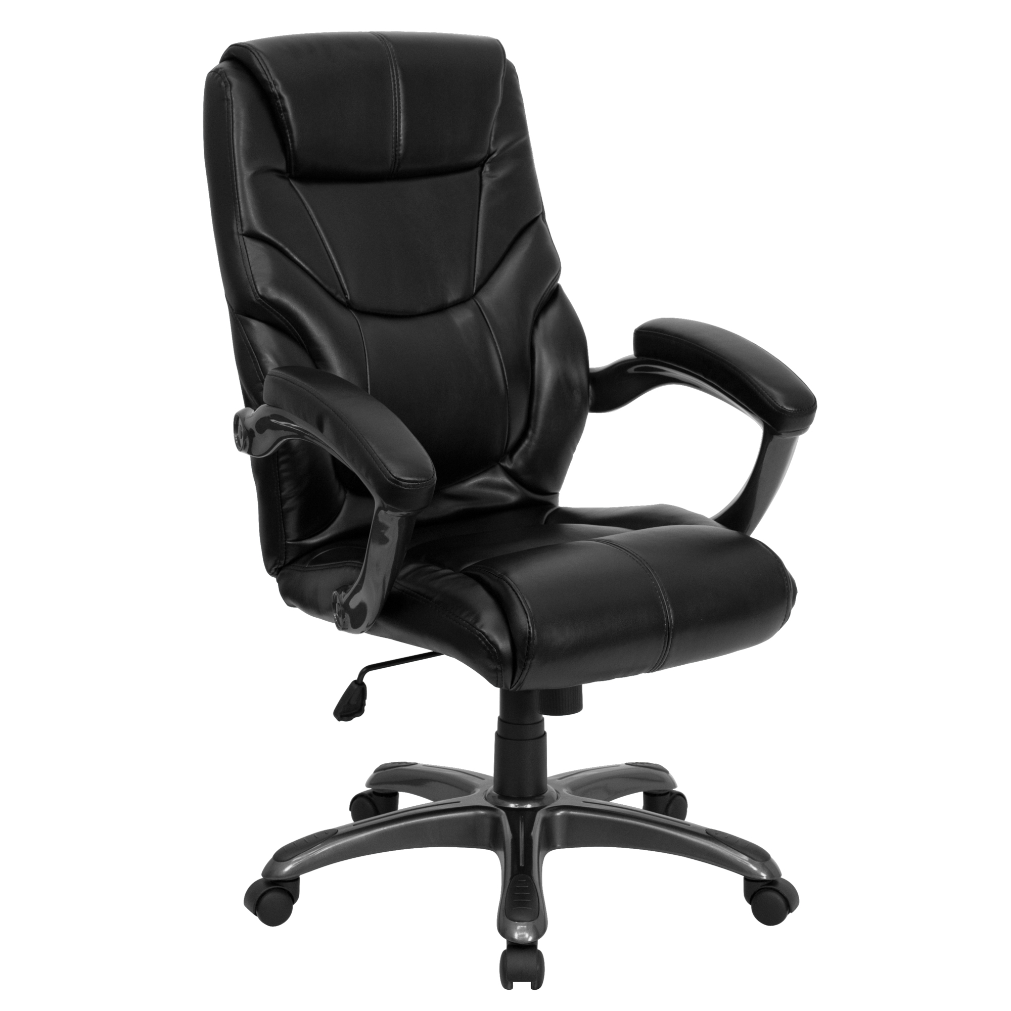 Flash Furniture, High Back Black LeatherSoft Executive Chair, Primary Color Black, Included (qty.) 1, Model GO724HBKLEA