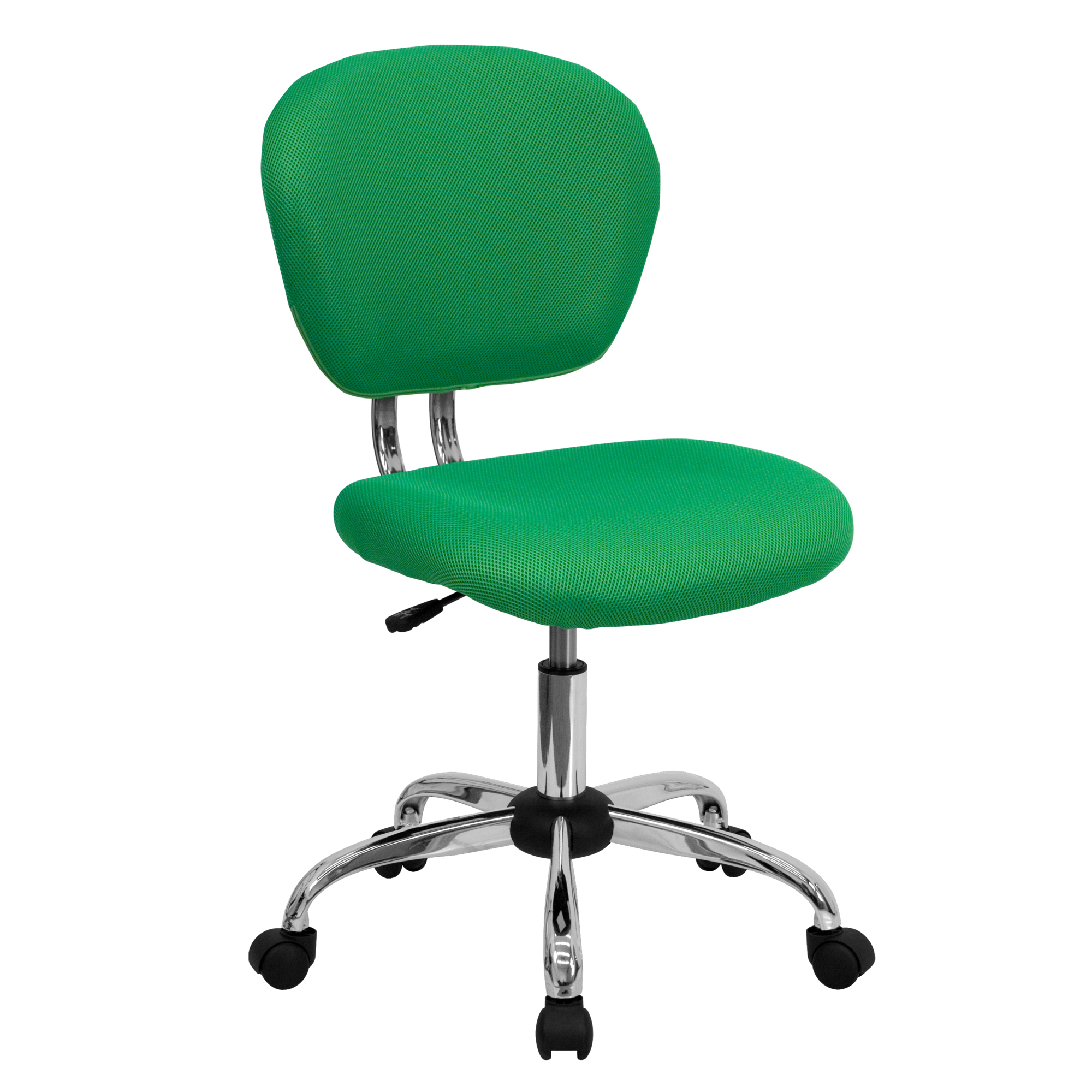 Flash Furniture, Mid-Back Bright Green Mesh Padded Office Chair, Primary Color Green, Included (qty.) 1, Model H2376FBRGRN