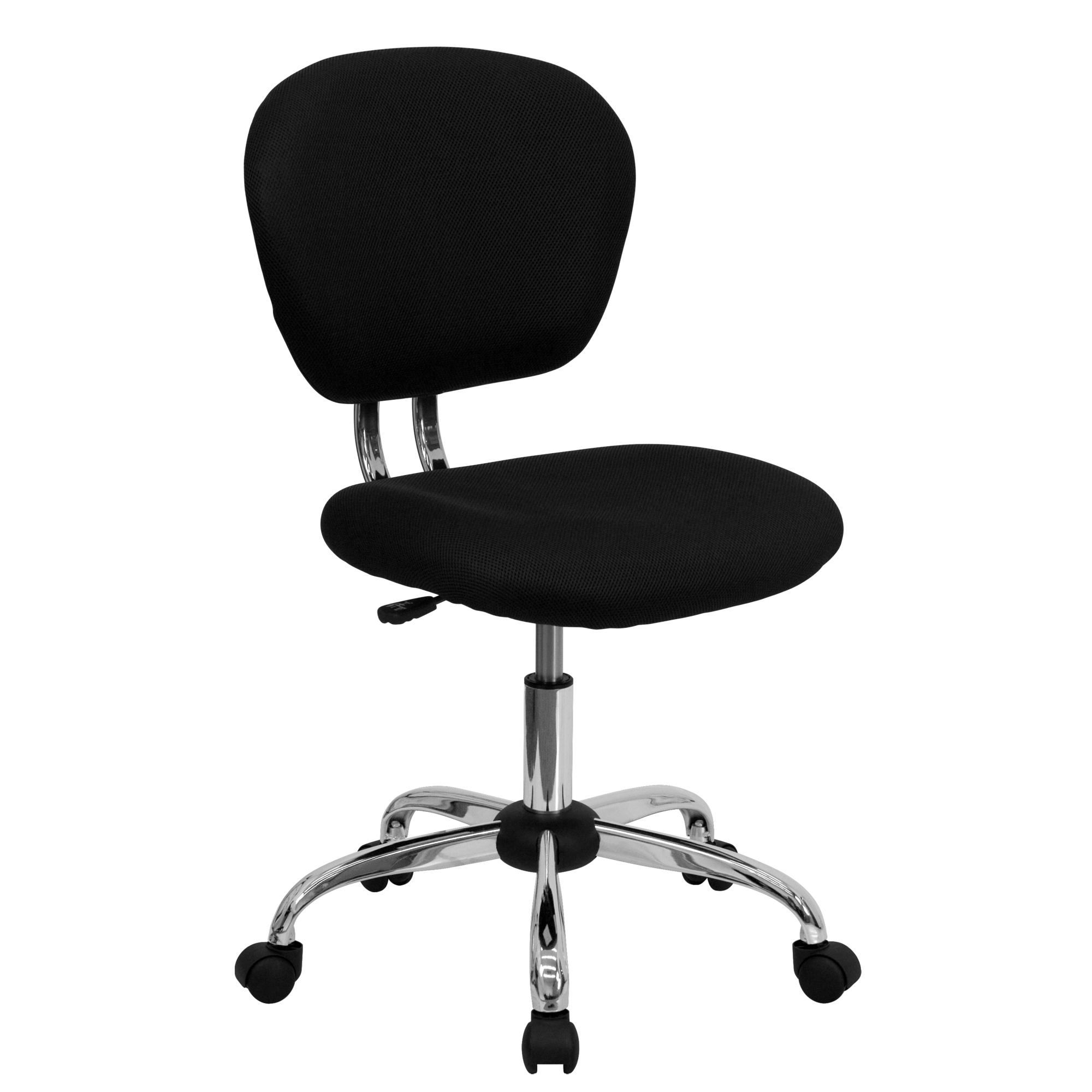 Flash Furniture, Mid-Back Black Mesh Padded Task Office Chair, Primary Color Black, Included (qty.) 1, Model H2376FBK