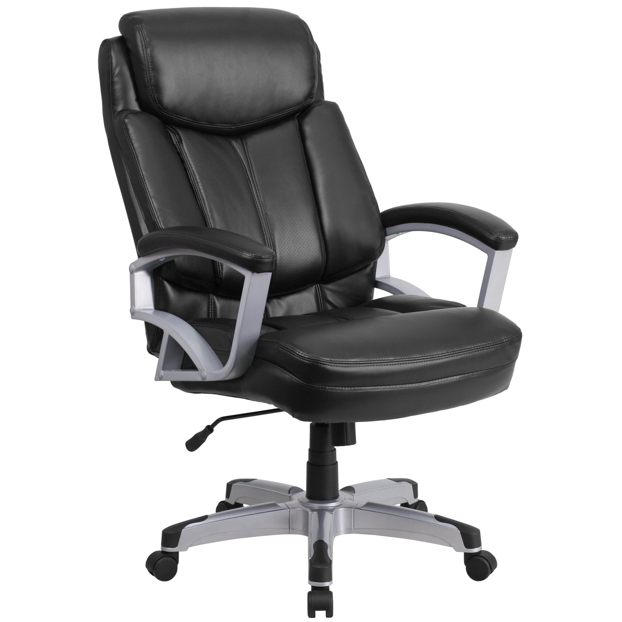 Flash Furniture, Big Tall 500 lb. Rated Black LeatherSoft Chair, Primary Color Black, Included (qty.) 1, Model GO18501LEA