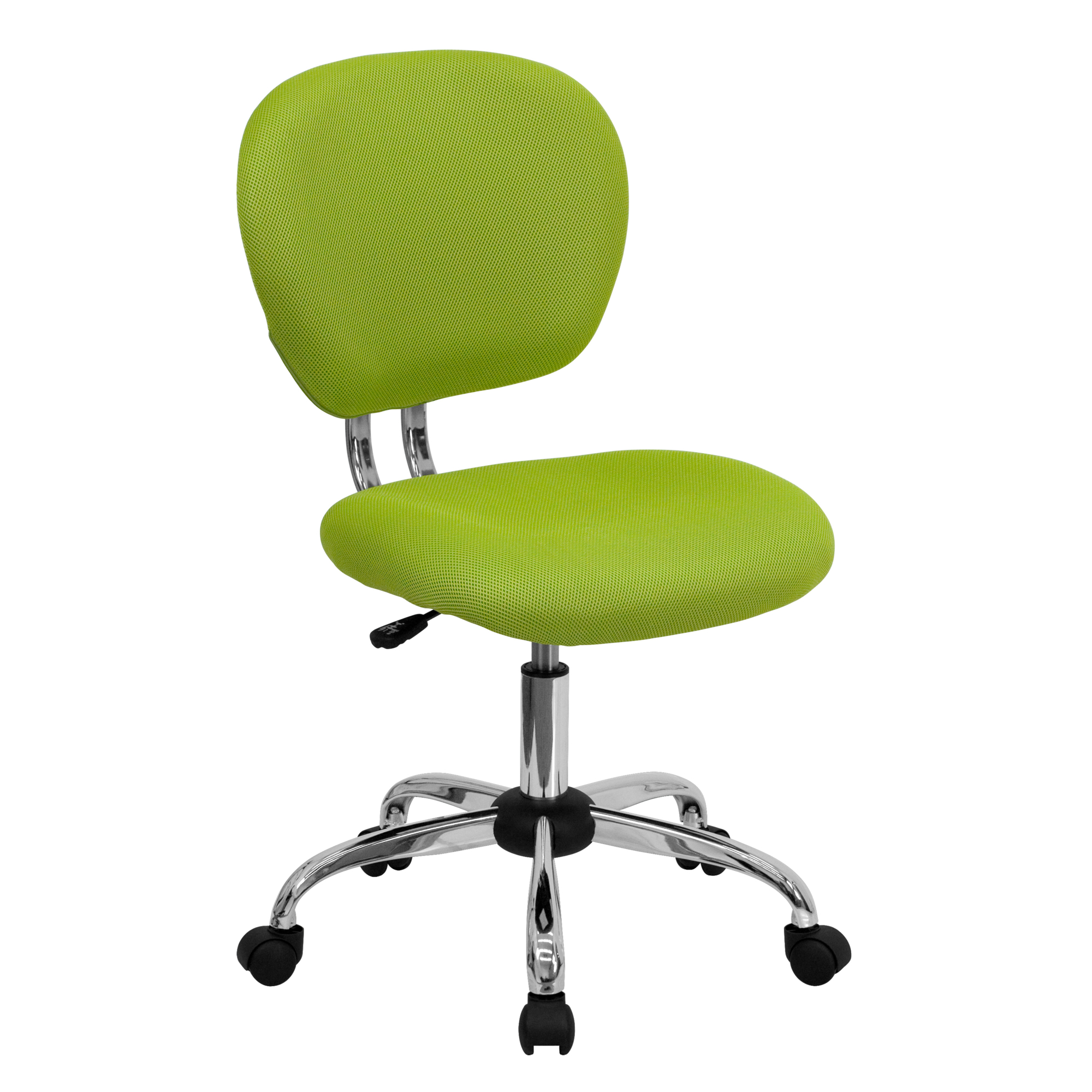 Flash Furniture, Mid-Back Apple Green Mesh Padded Office Chair, Primary Color Green, Included (qty.) 1, Model H2376FGN