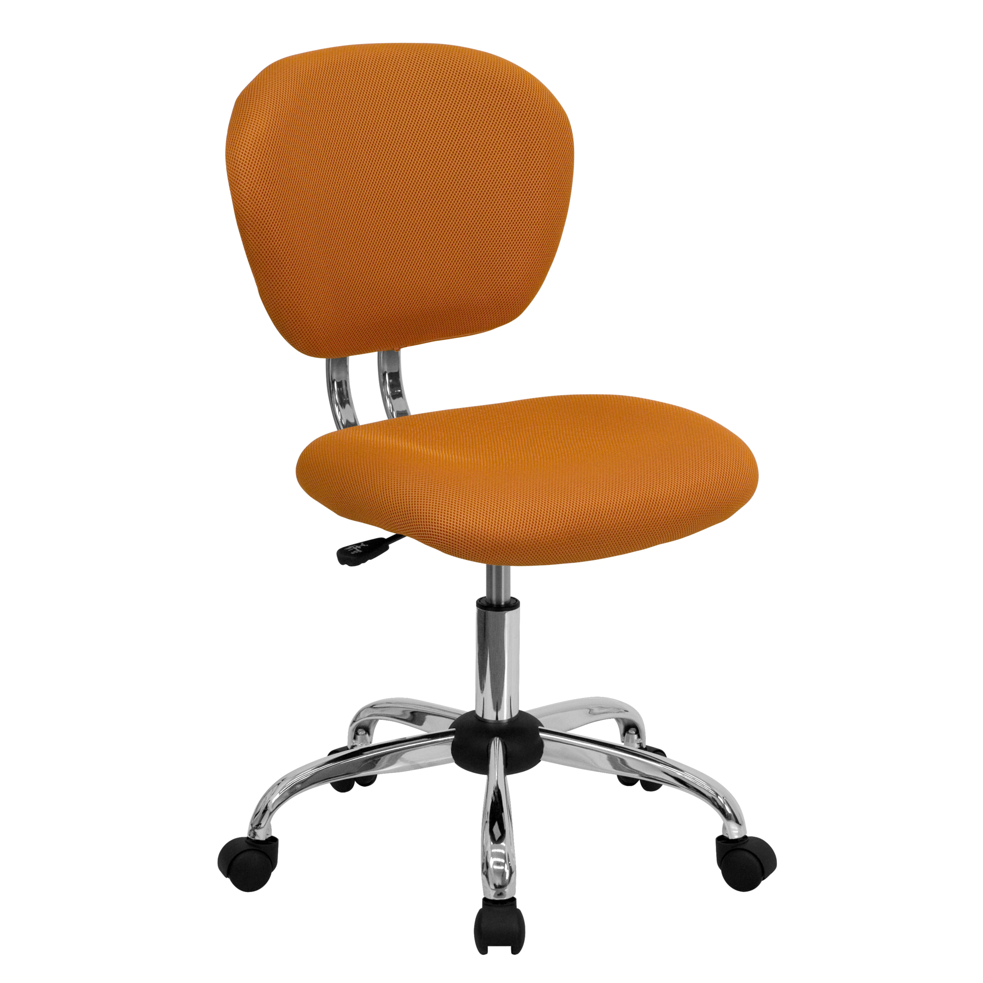 Flash Furniture, Mid-Back Orange Mesh Padded Swivel Office Chair, Primary Color Orange, Included (qty.) 1, Model H2376FORG