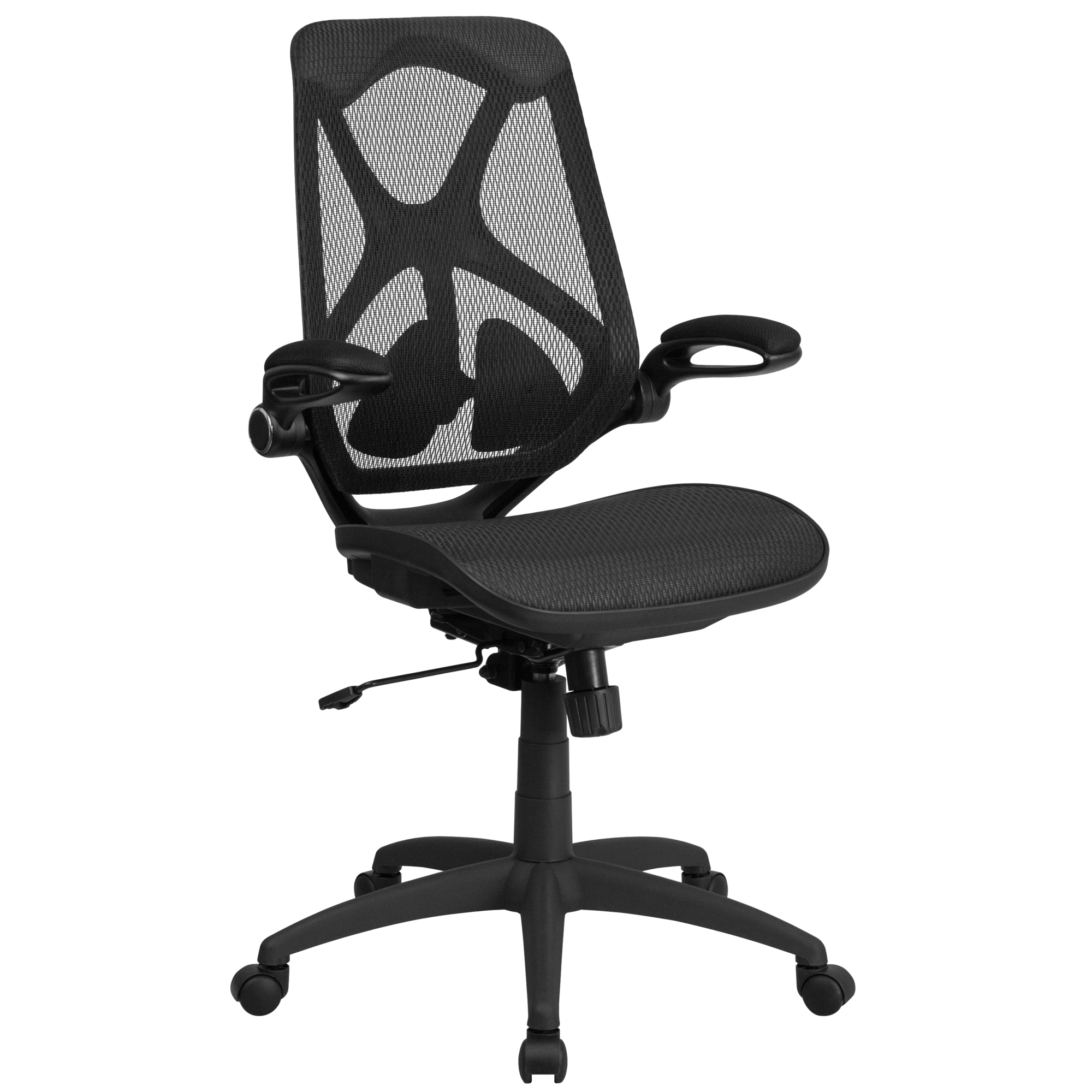 Flash Furniture, High Back Black Mesh Swivel Ergonomic Office Chair, Primary Color Black, Included (qty.) 1, Model HL0013T