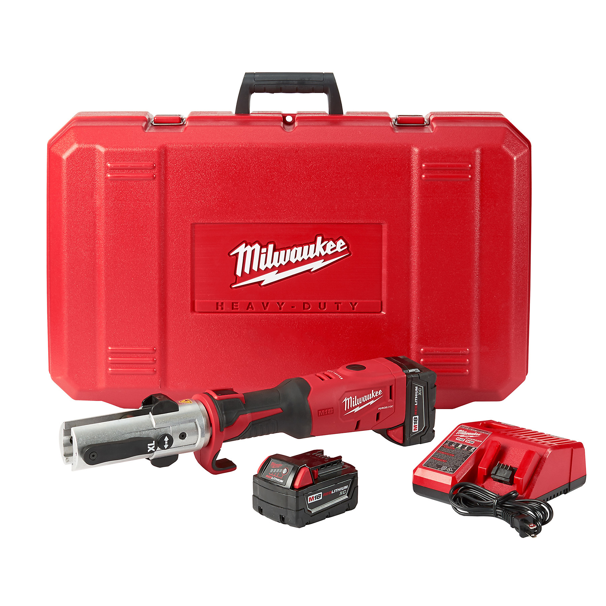 Milwaukee, M18 FORCE LOGIC Long Throw Press Tool Kit, Max. Pipe Diameter 4 in, Model 2773-20L