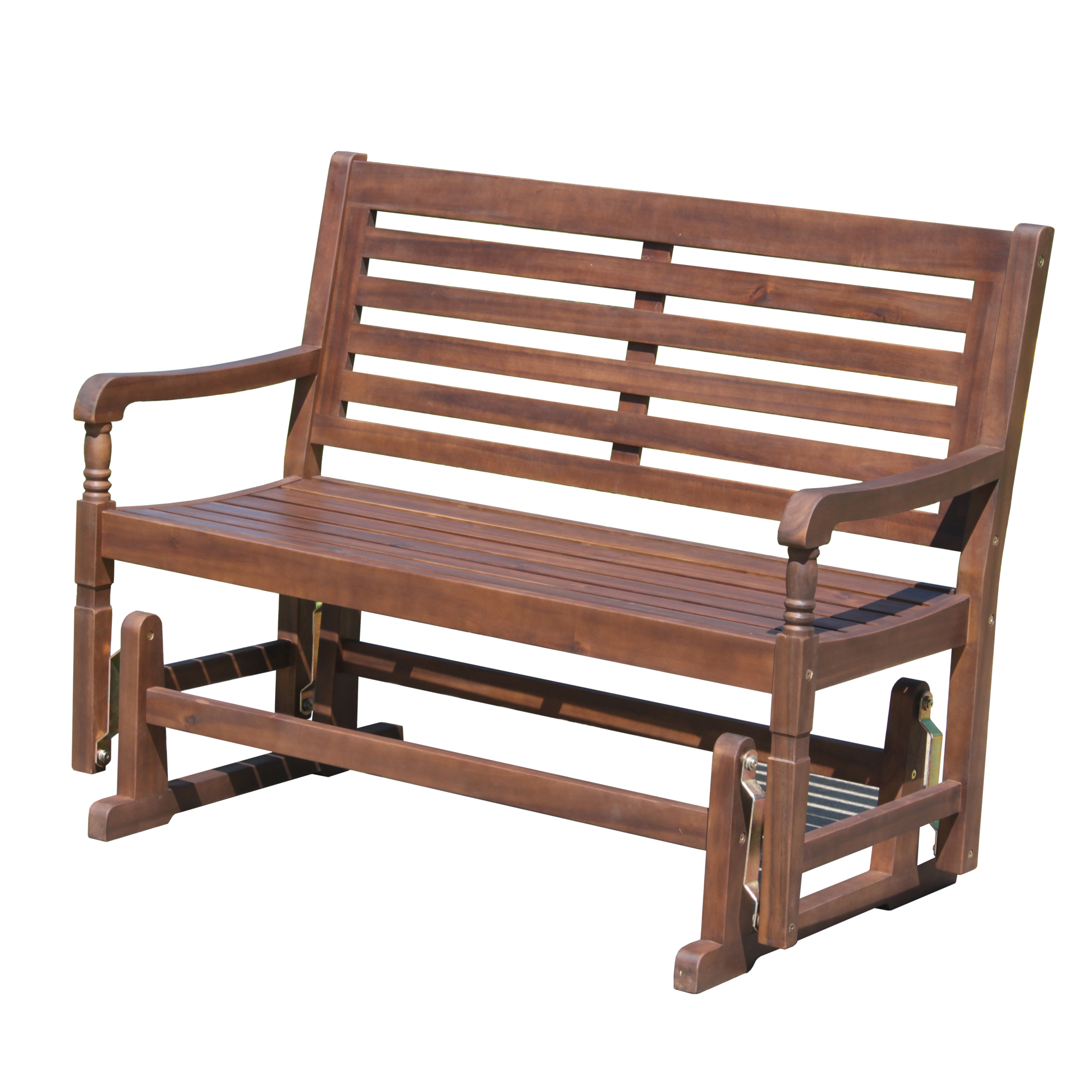 Merry Products, Nantucket Glider Bench, Primary Color Brown, Material Wood, Width 46.46 in, Model GLD0010114910