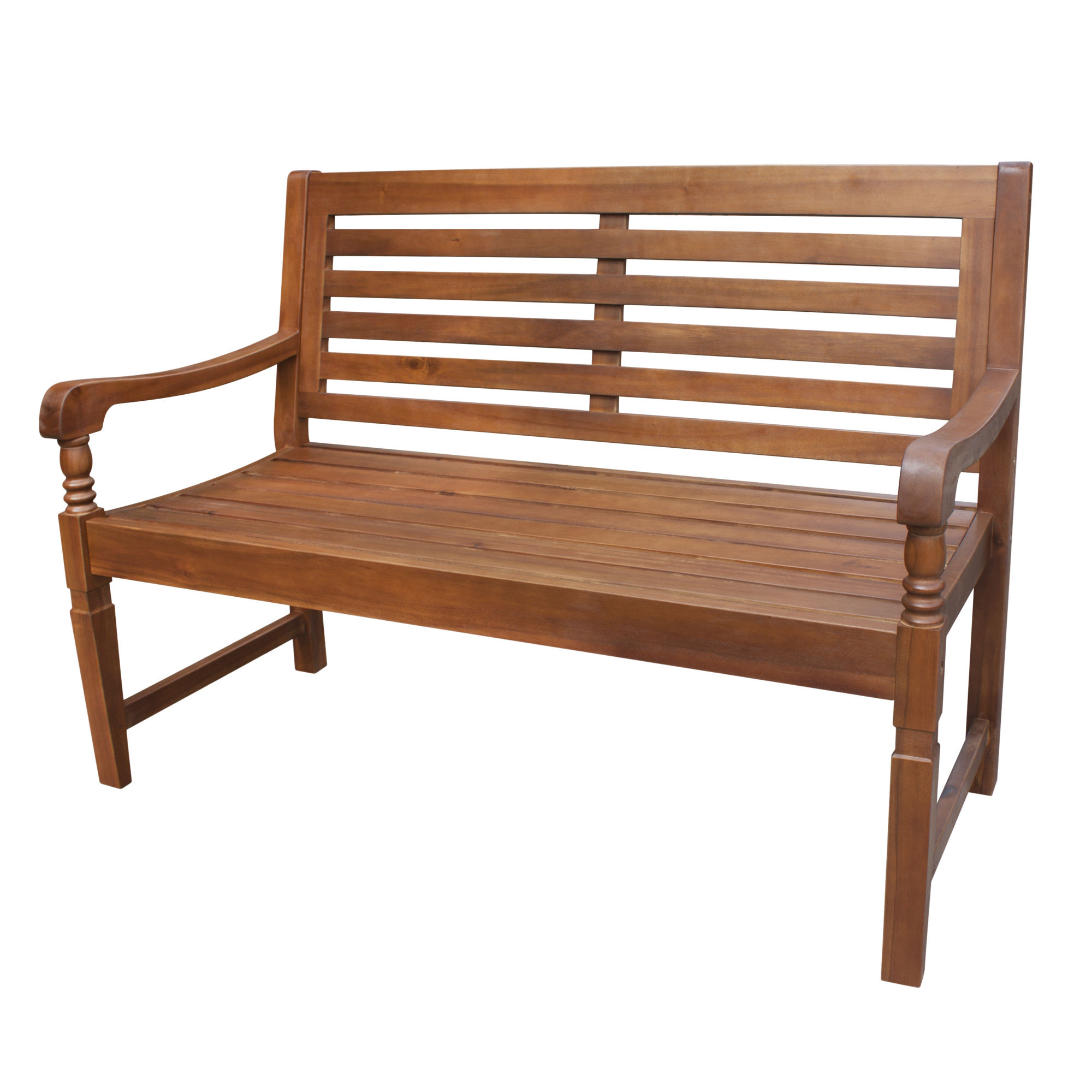 Merry Products, Nantucket Garden Bench, Natural, Primary Color Brown, Material Wood, Width 49.21 in, Model BCH0350110010