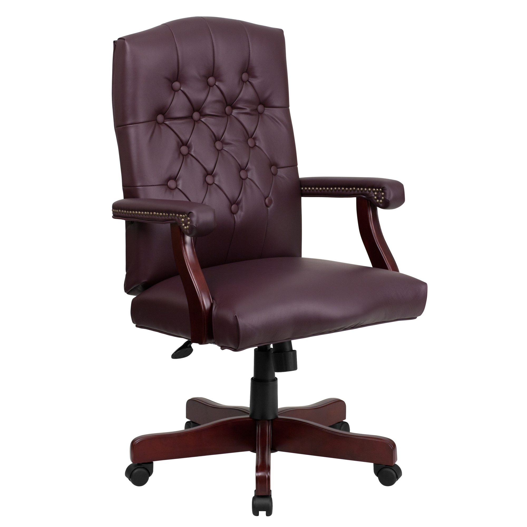 Flash Furniture, Martha Washington Burgundy Executive Office Chair, Primary Color Burgundy, Included (qty.) 1, Model 801LLF19BYLEA