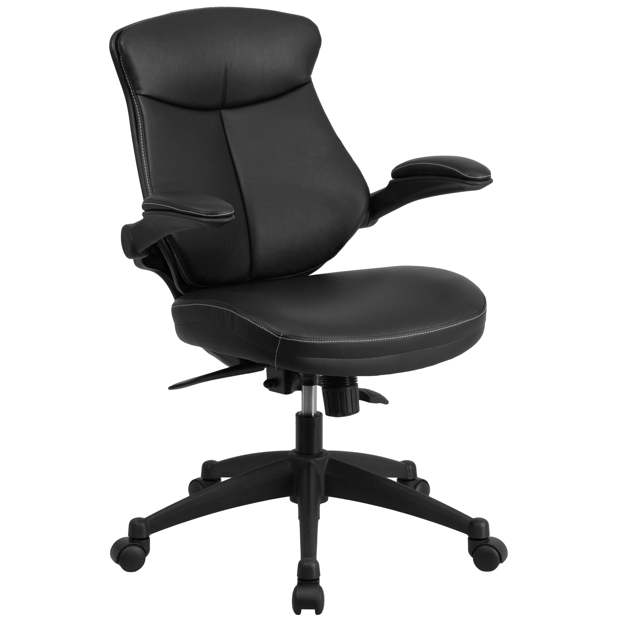Flash Furniture, Black LeatherSoft Chair with Back Angle Adjustment, Primary Color Black, Included (qty.) 1, Model BLZP804