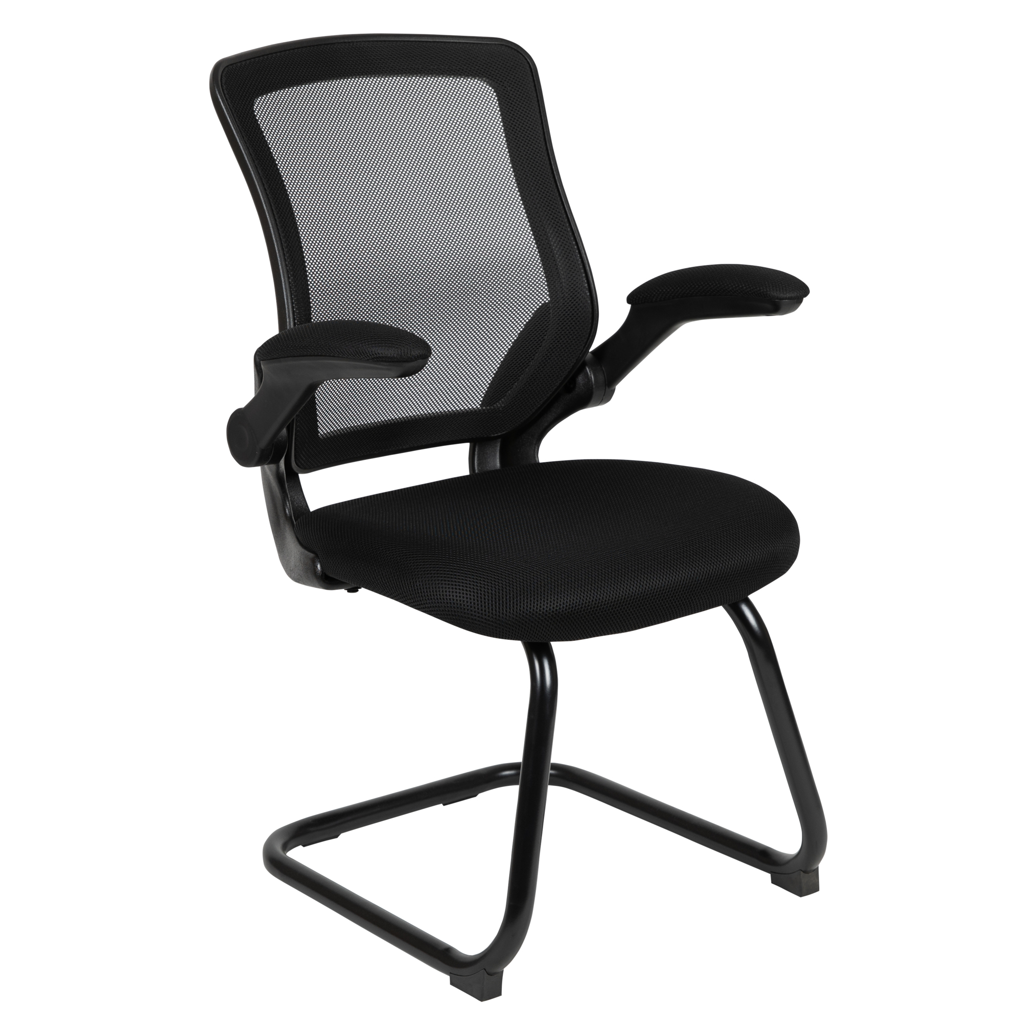 Flash Furniture, Black Mesh Sled Base Reception Guest Office Chair, Primary Color Black, Included (qty.) 1, Model BLZP8805C