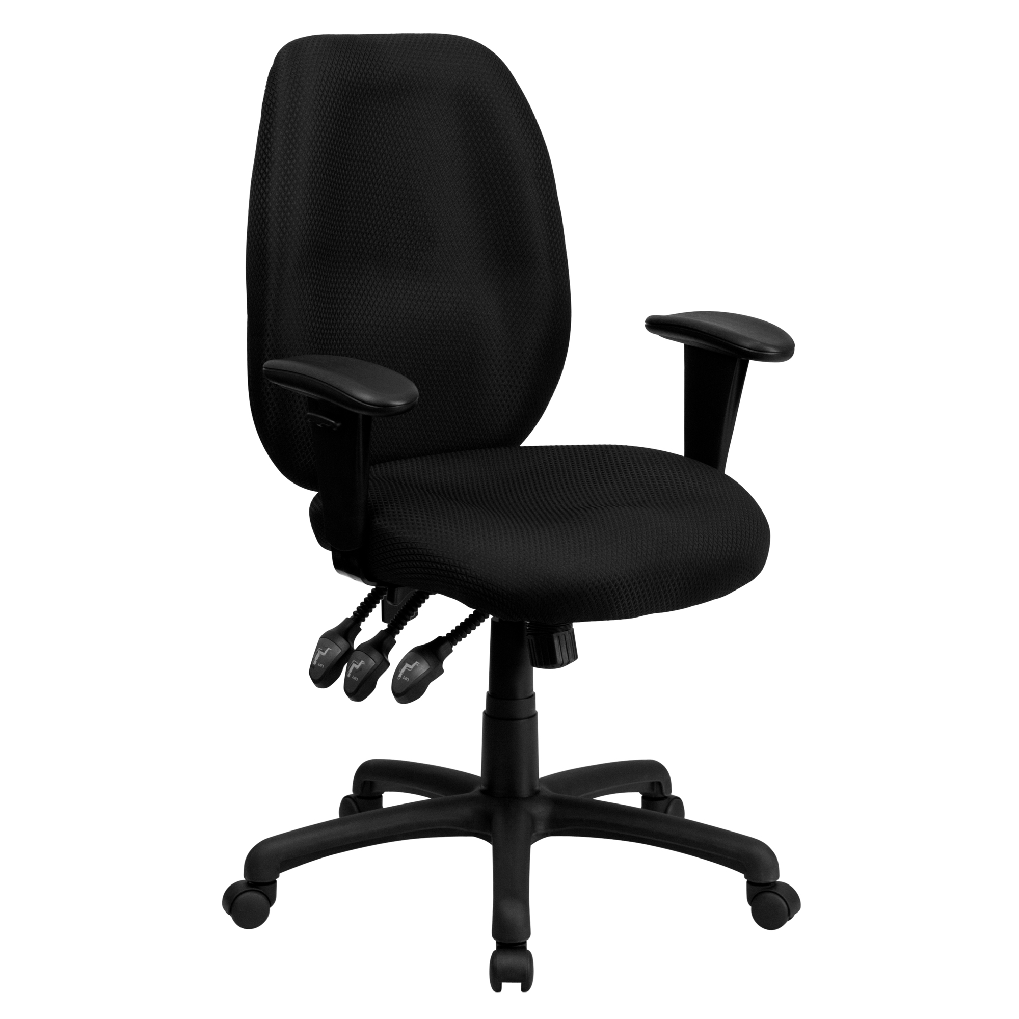 Flash Furniture, High Back Black Fabric Multifunction Office Chair, Primary Color Black, Included (qty.) 1, Model BT6191HBK