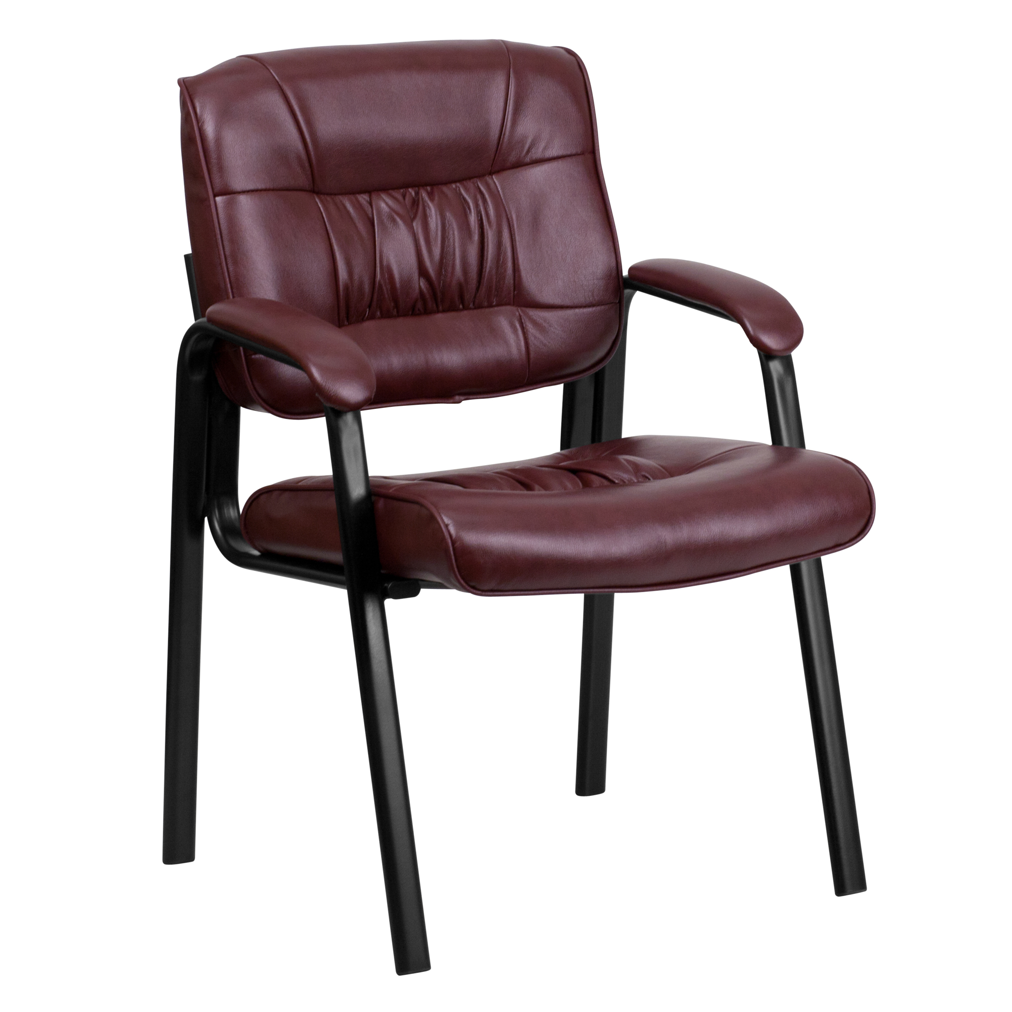 Flash Furniture, Burgundy LeatherSoft Chair with Black Metal Frame, Primary Color Burgundy, Included (qty.) 1, Model BT1404BURG