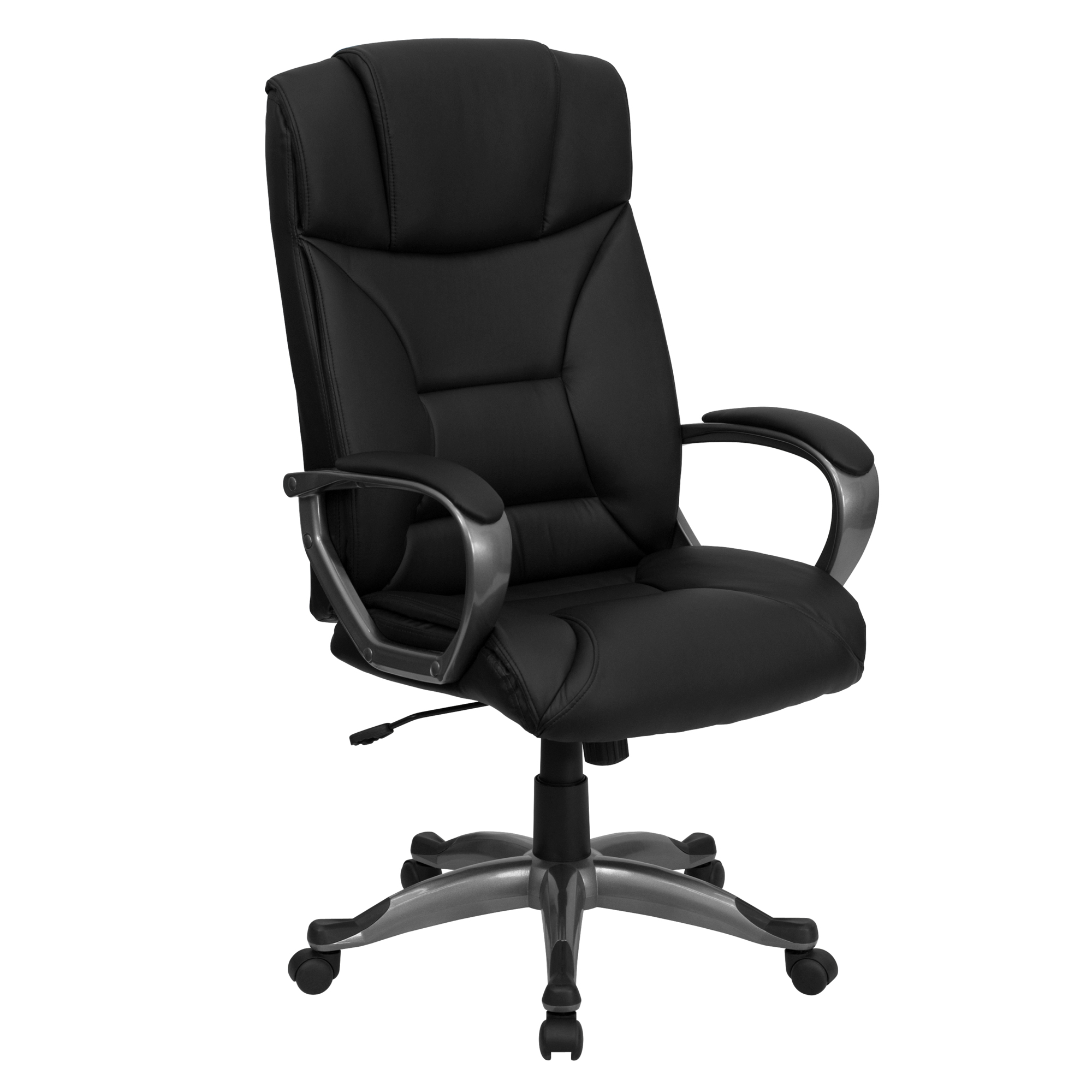 Flash Furniture, High Back Black LeatherSoft Executive Office Chair, Primary Color Black, Included (qty.) 1, Model BT9177BK