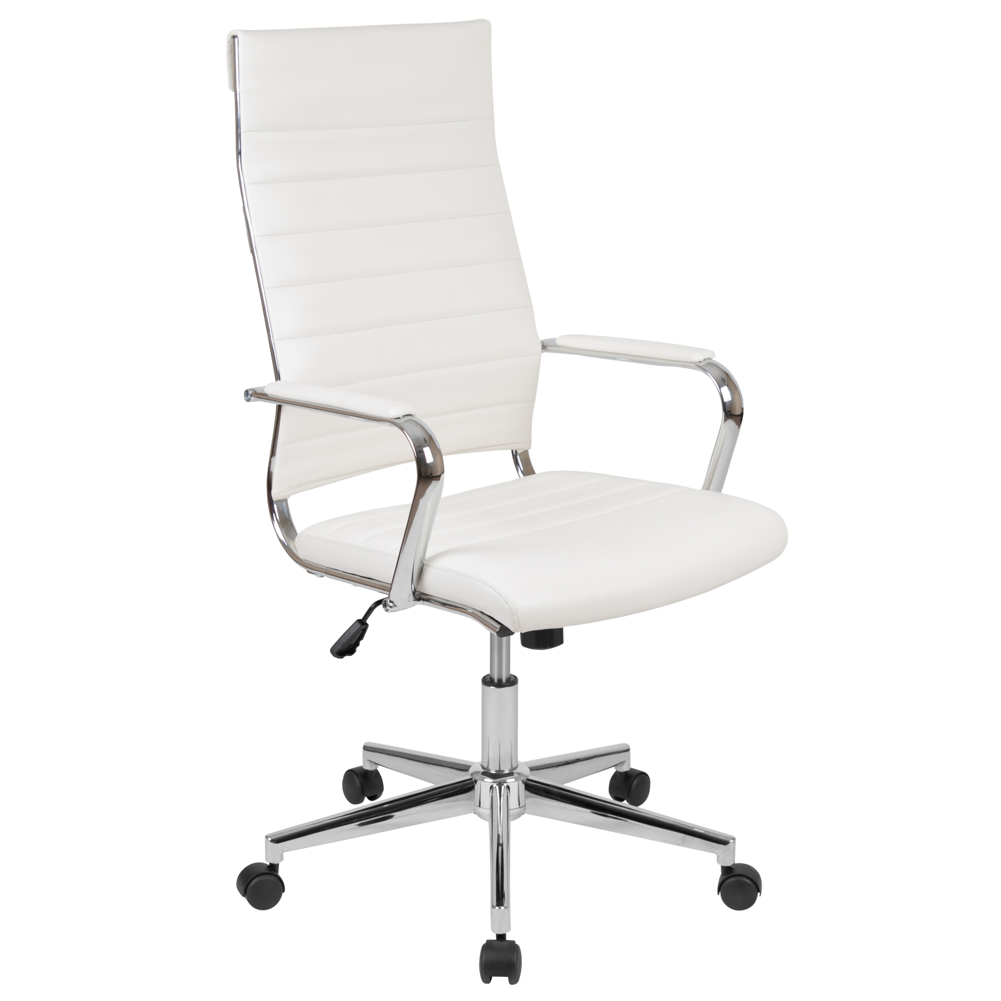 Flash Furniture, High Back White LeatherSoft Executive Office Chair, Primary Color White, Included (qty.) 1, Model BT20595H1WH