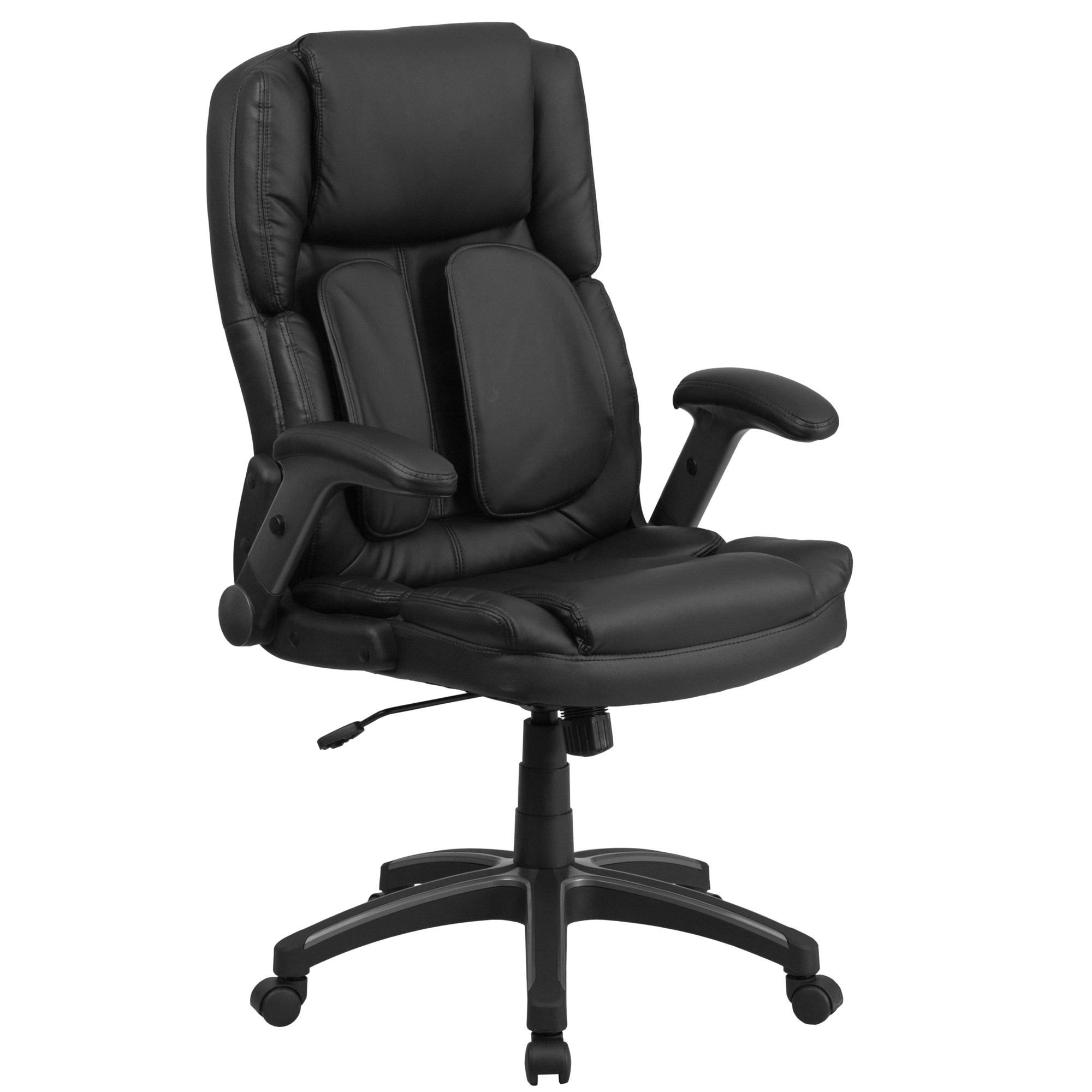 Flash Furniture, Extreme Comfort Black LeatherSoft Office Chair, Primary Color Black, Included (qty.) 1, Model BT90275H