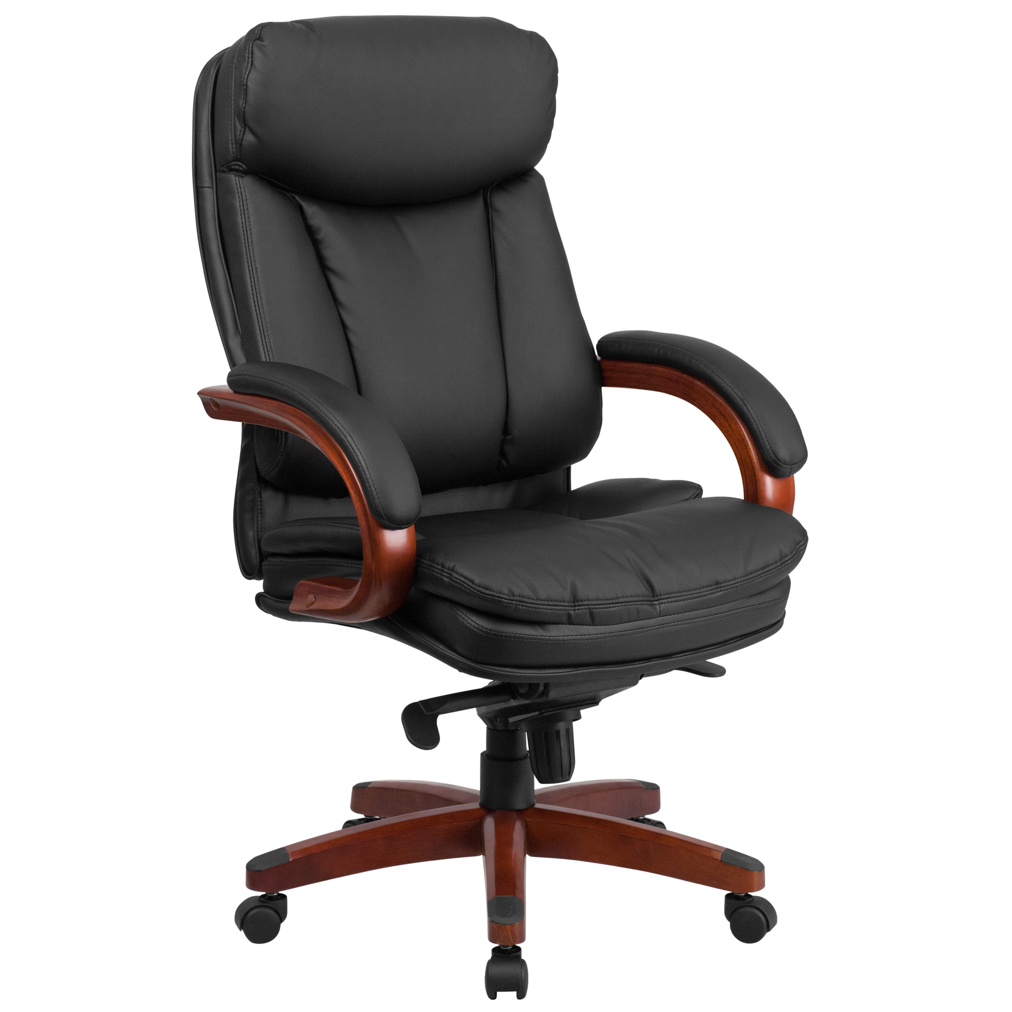 Flash Furniture, High Back Black LeatherSoft Chair w/ Synchro-Tilt, Primary Color Black, Included (qty.) 1, Model BT90171HS