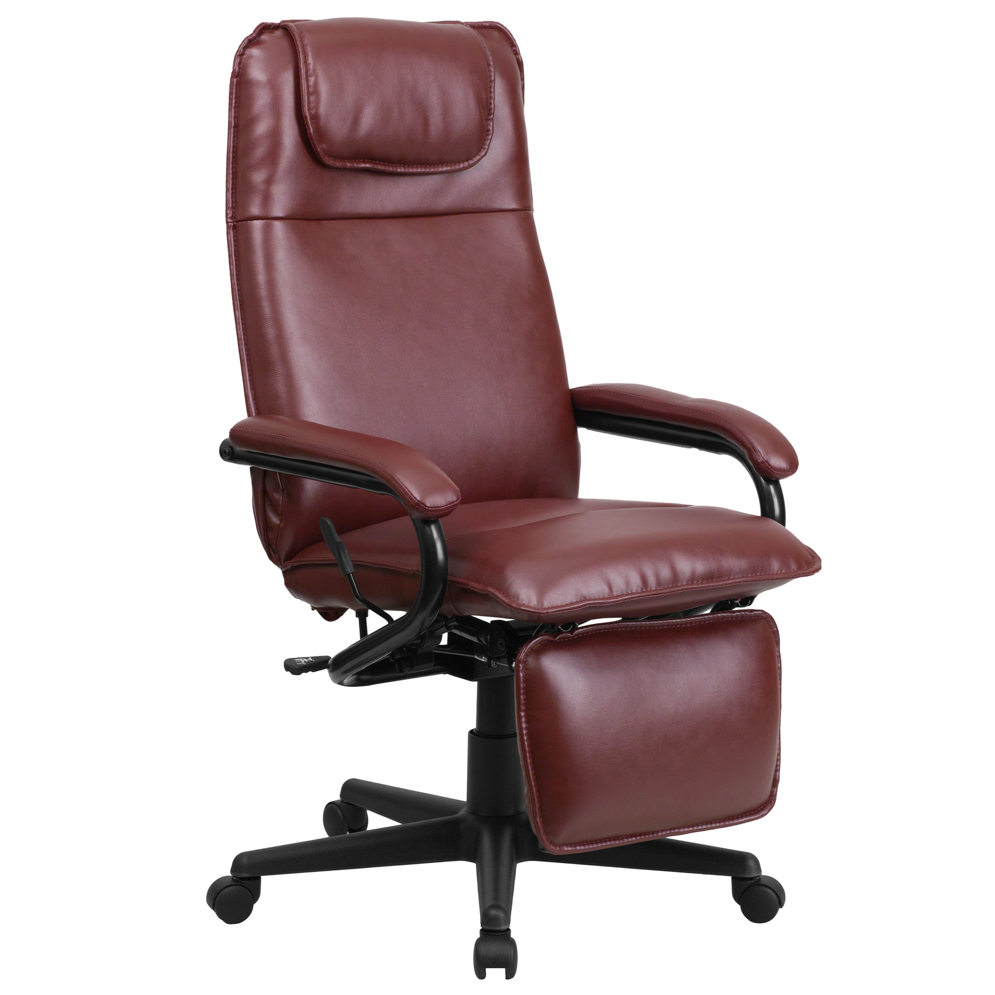 Flash Furniture, High Back Burgundy LeatherSoft Swivel Chair w/Arms, Primary Color Burgundy, Included (qty.) 1, Model BT70172BG -  BT-70172-BG-GG