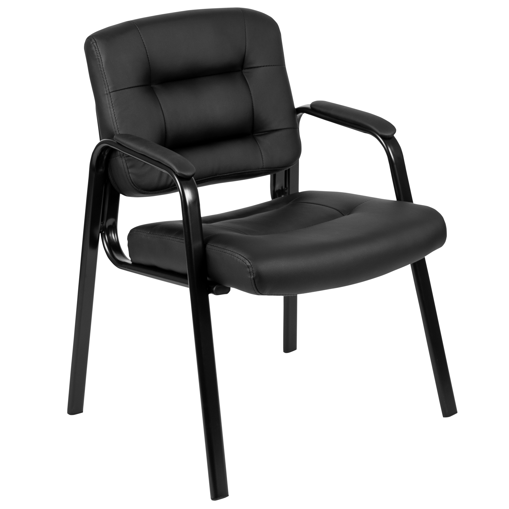 Flash Furniture, Flash Fundamentals Black LeatherSoft Guest Chair, Primary Color Black, Included (qty.) 1, Model CH197221X000BK