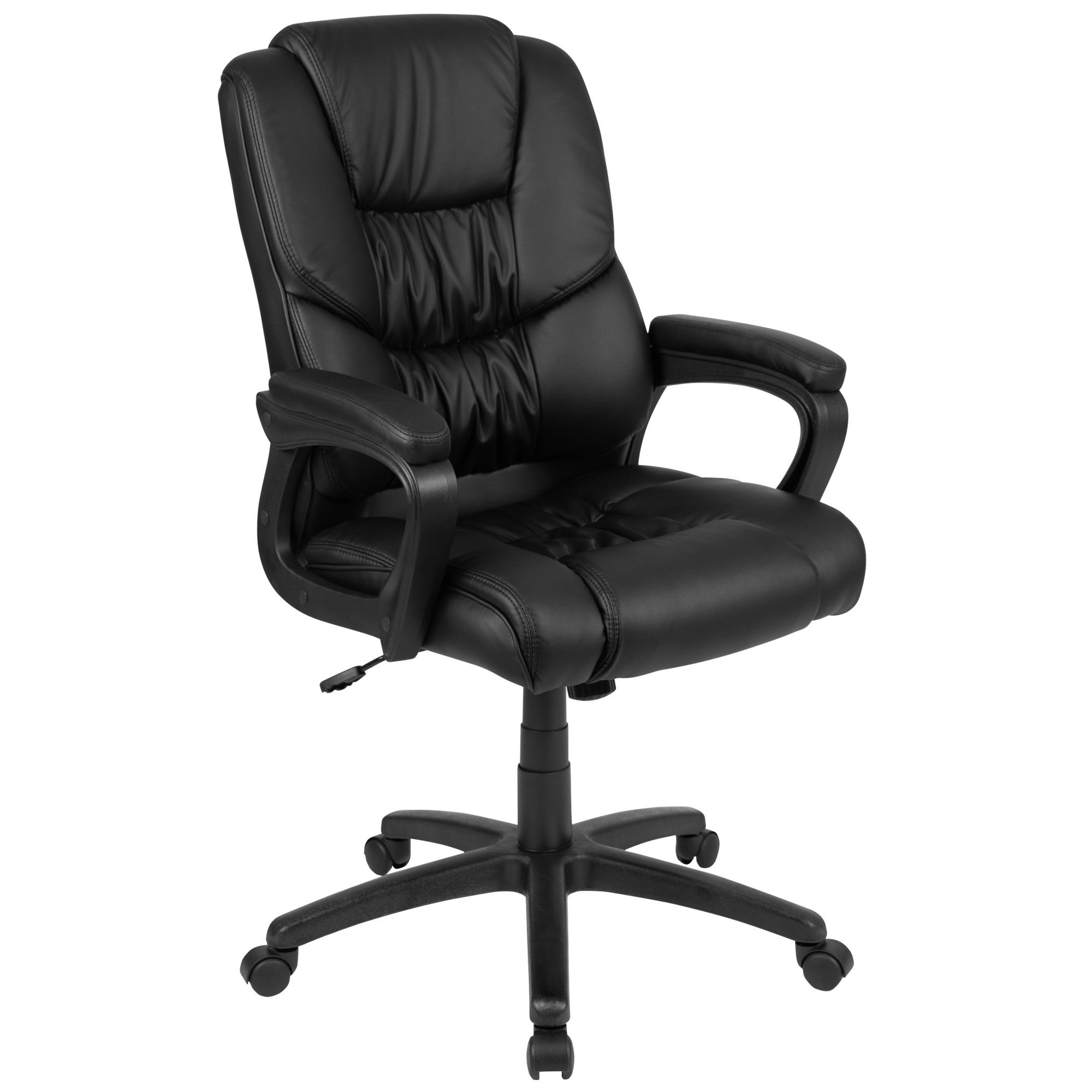 Flash Furniture, 400 lb. Big Tall Black LeatherSoft Office Chair, Primary Color Black, Included (qty.) 1, Model CX1179HBK