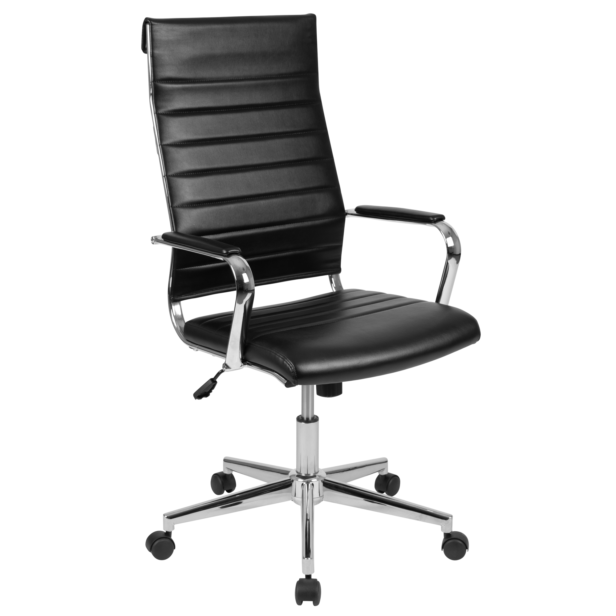 Flash Furniture, High Back Black LeatherSoft Executive Office Chair, Primary Color Black, Included (qty.) 1, Model BT20595H1BK