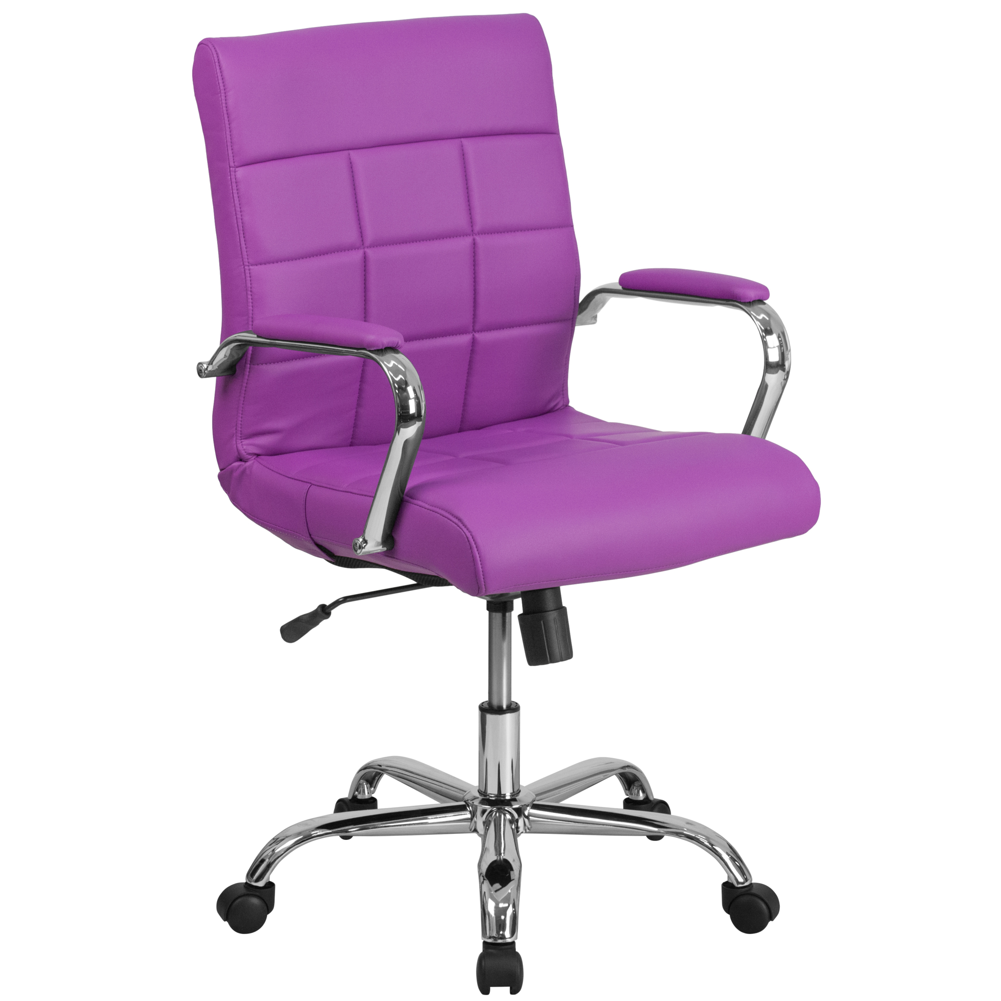 Flash Furniture, Mid-Back Purple Vinyl Executive Swivel Chair, Primary Color Purple, Included (qty.) 1, Model GO2240PUR