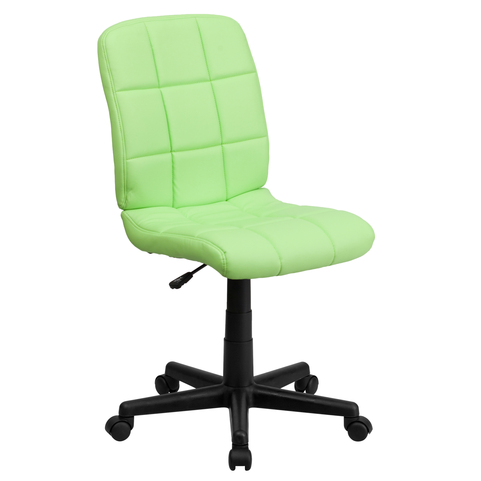 Flash Furniture, Mid-Back Green Quilted Vinyl Swivel Task Chair, Primary Color Green, Included (qty.) 1, Model GO16911GRN