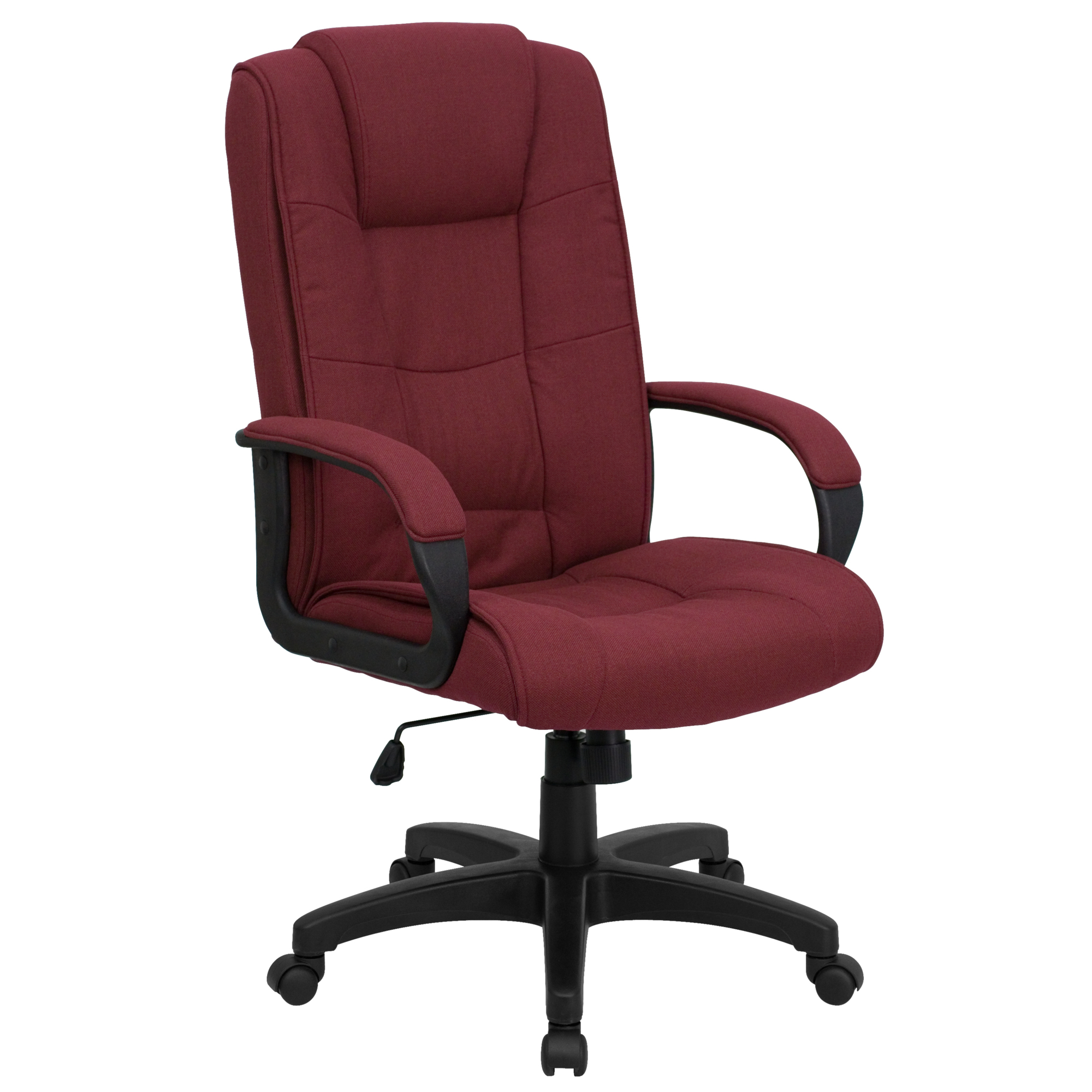 Flash Furniture, High Back Burgundy Fabric Swivel Office Chair, Primary Color Burgundy, Included (qty.) 1, Model GO5301BBY