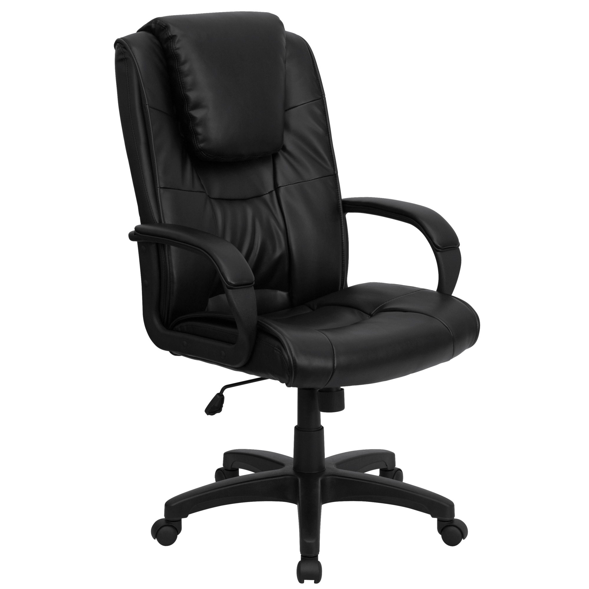 Flash Furniture, High Back Black LeatherSoft Swivel Office Chair, Primary Color Black, Included (qty.) 1, Model GO5301BSPECCHBK