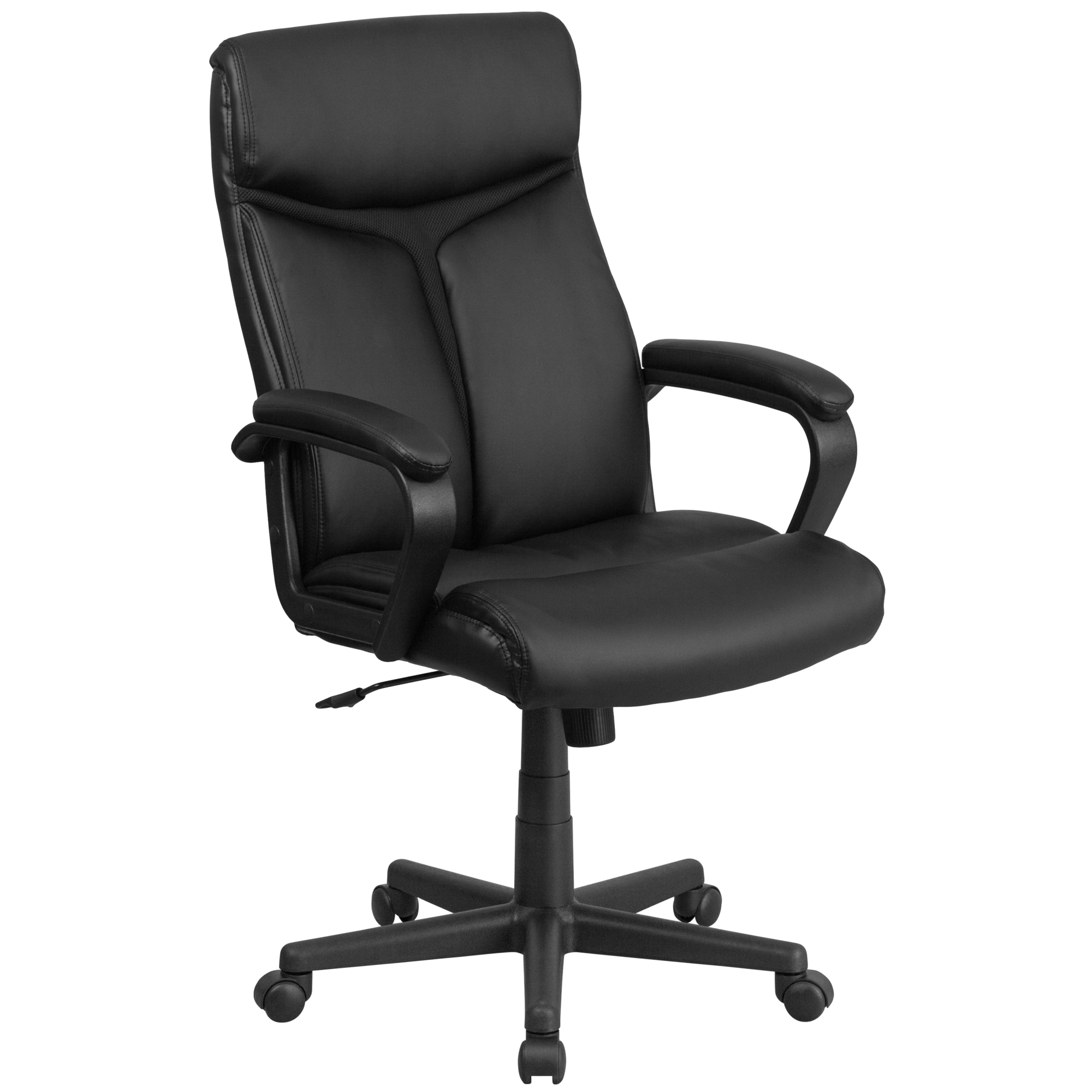 Flash Furniture, High Back Black LeatherSoft Swivel Office Chair, Primary Color Black, Included (qty.) 1, Model GO21961