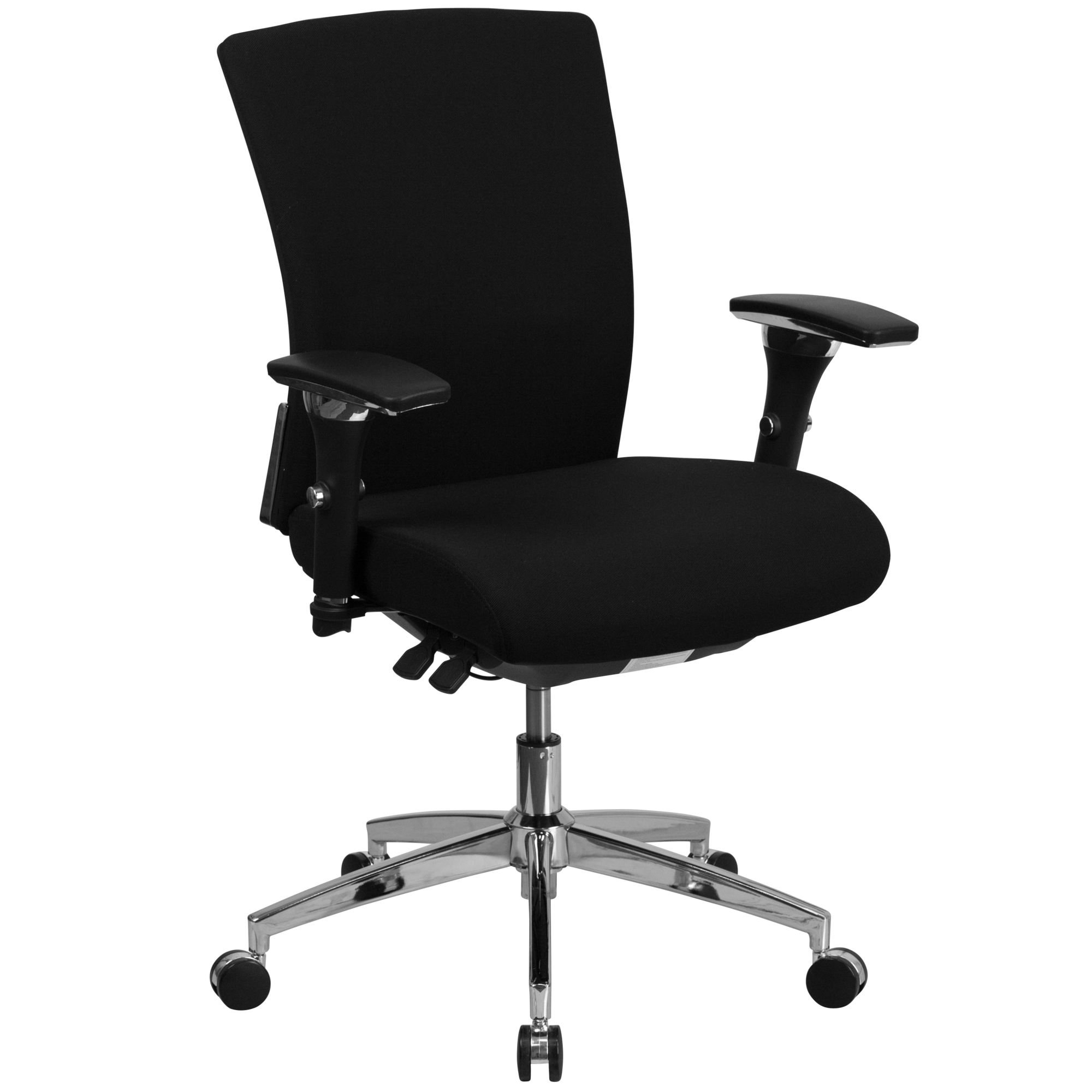 Flash Furniture, 24/7Inchtense Use 300 lb. Rated Black Fabric Chair, Primary Color Black, Included (qty.) 1, Model GOWY856