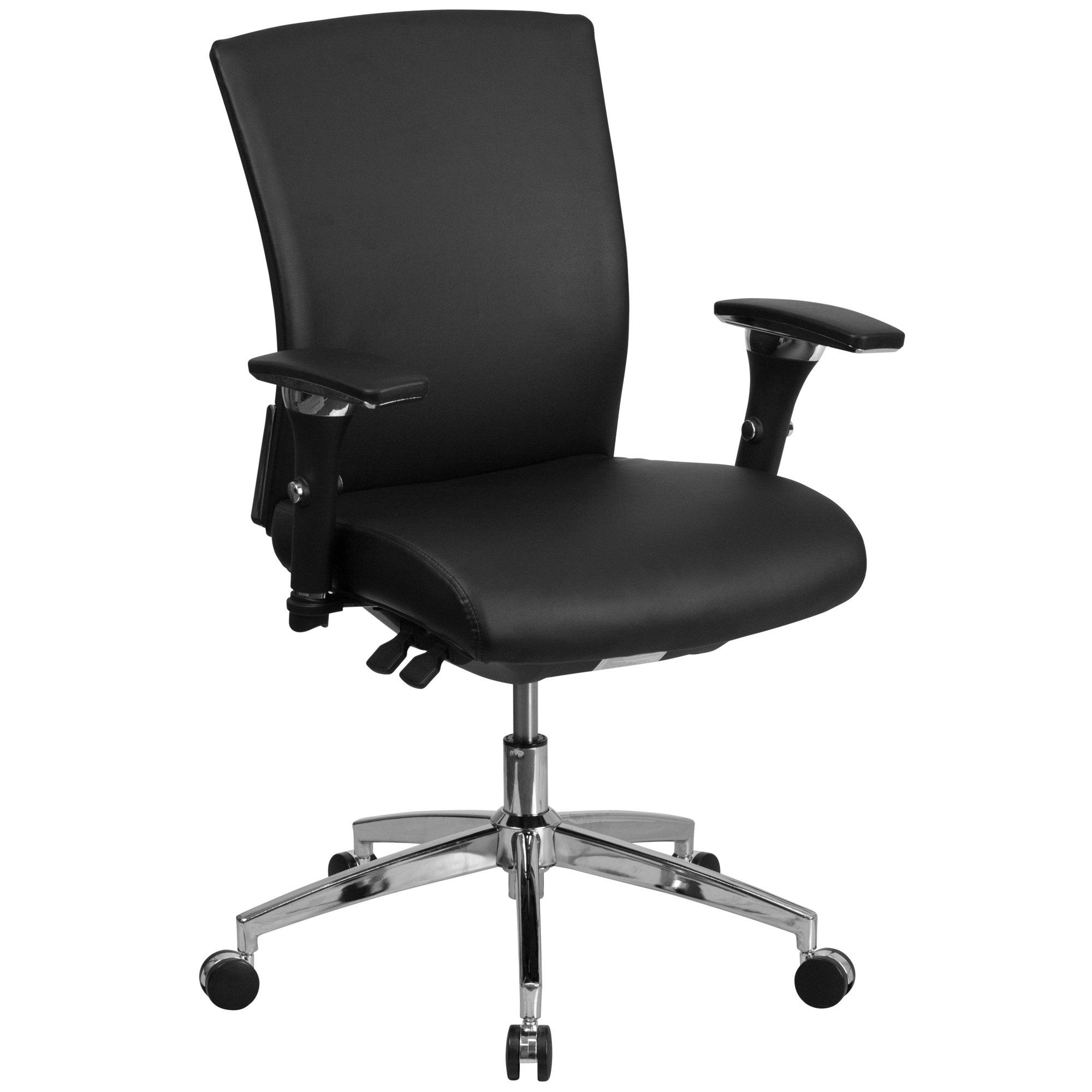 Flash Furniture, 24/7 300 lb. Rated Black LeatherSoft Chair, Primary Color Black, Included (qty.) 1, Model GOWY857