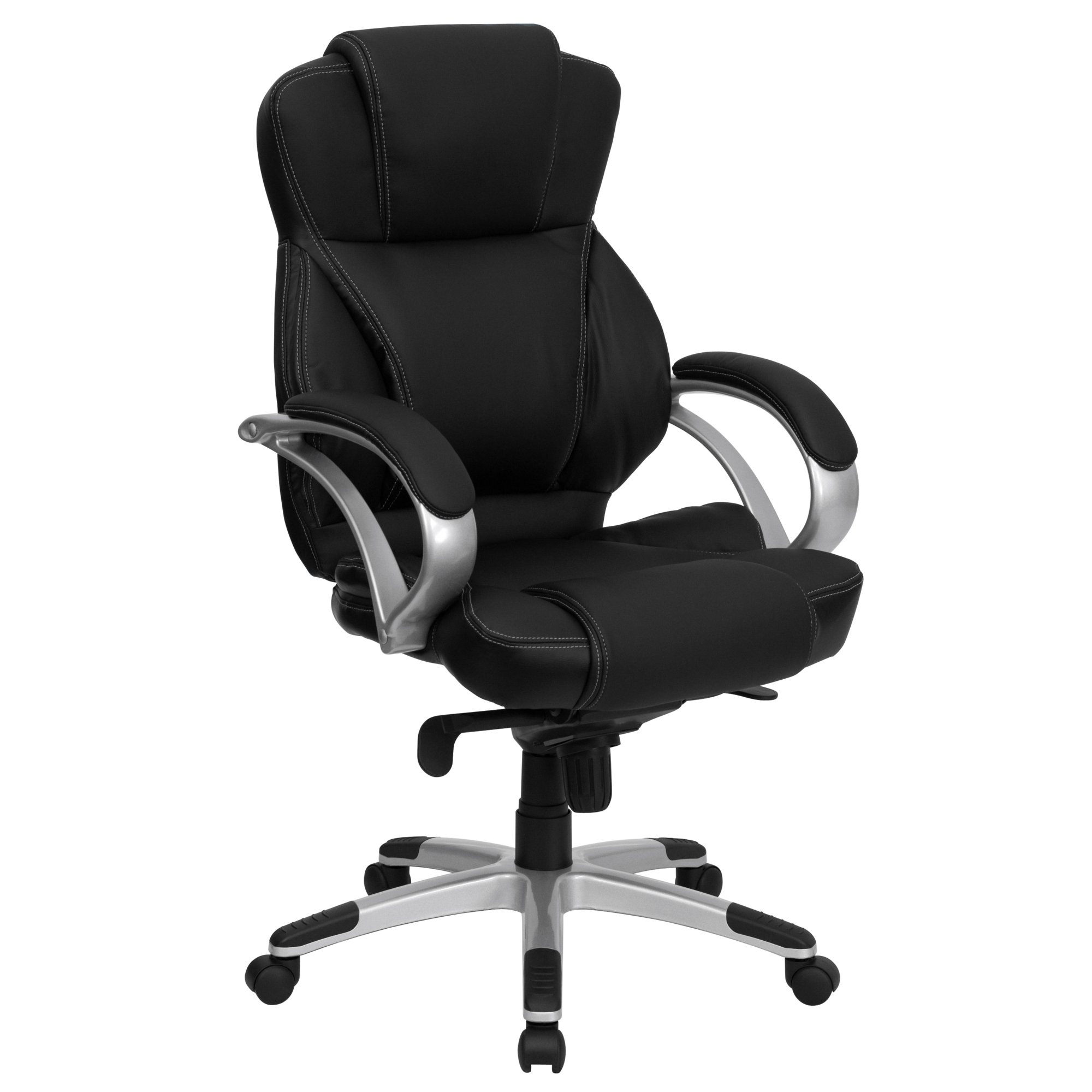 Flash Furniture, High Back Black LeatherSoft Ergonomic Office Chair, Primary Color Black, Included (qty.) 1, Model H9626L2