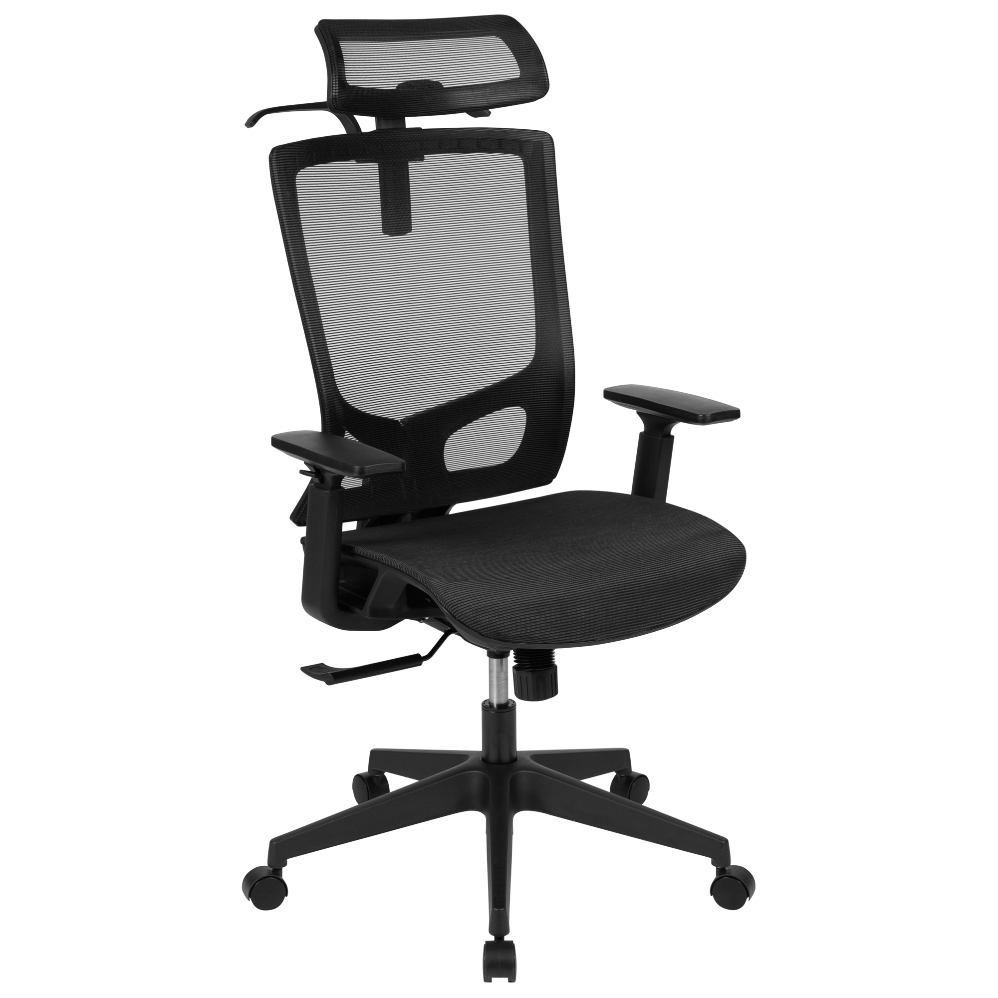 Flash Furniture, Ergonomic Black Mesh Synchro-Tilt Office Chair, Primary Color Black, Included (qty.) 1, Model H28091KYBK