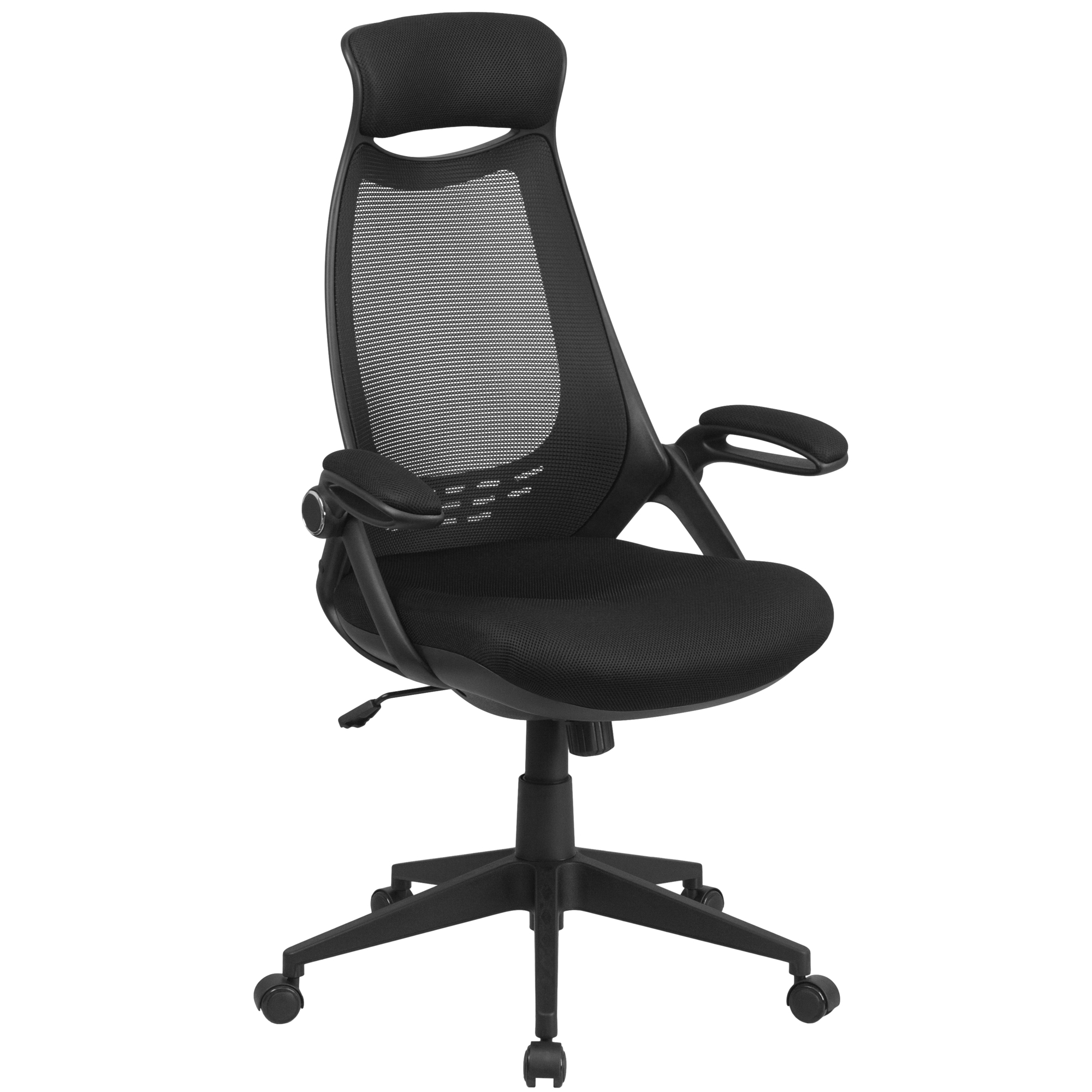 Flash Furniture, High Back Black Mesh Executive Office Chair, Primary Color Black, Included (qty.) 1, Model HL0018