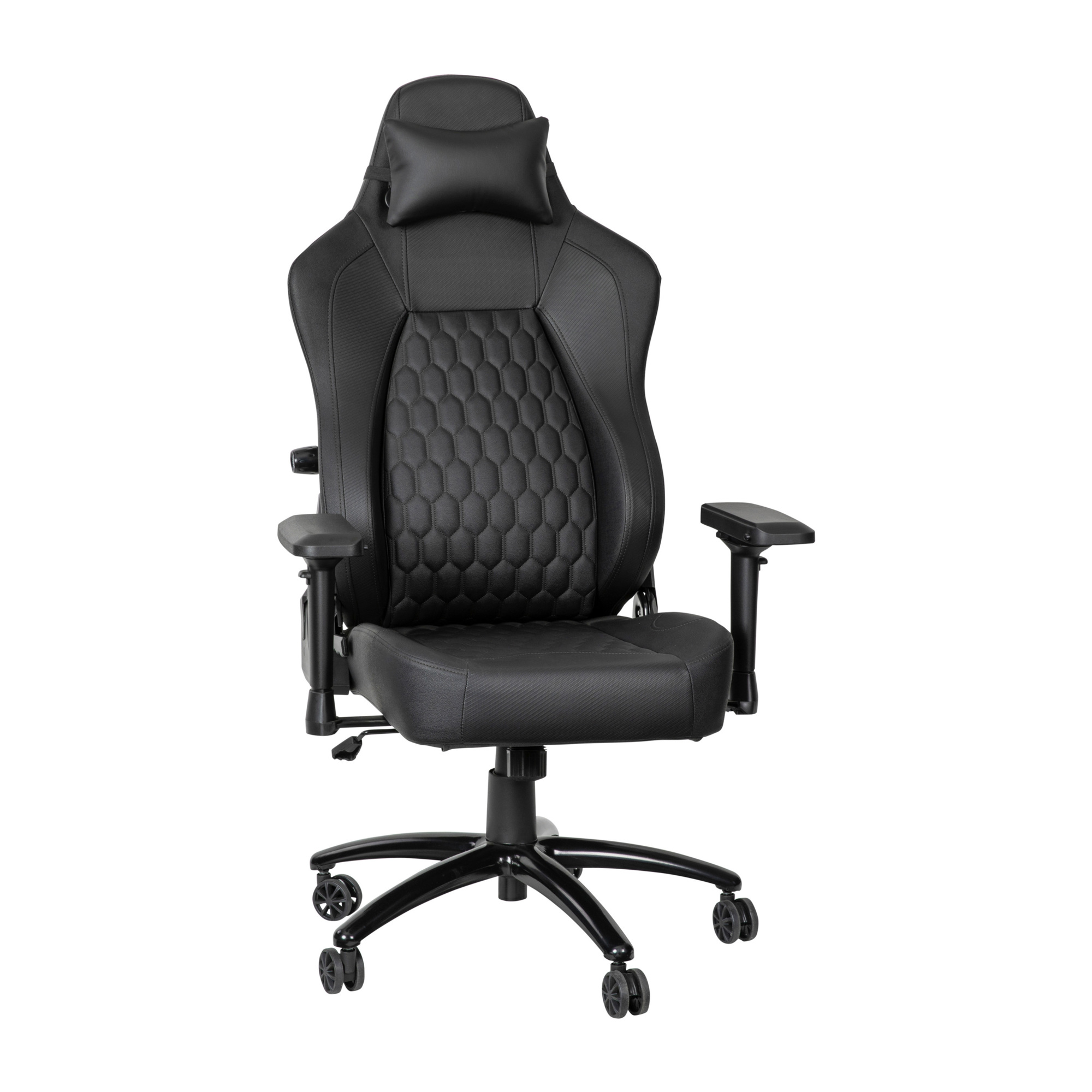 Flash Furniture, Black/Black 4D Armrest Gaming Chair with Lumbar, Primary Color Black, Included (qty.) 1, Model SY088BK