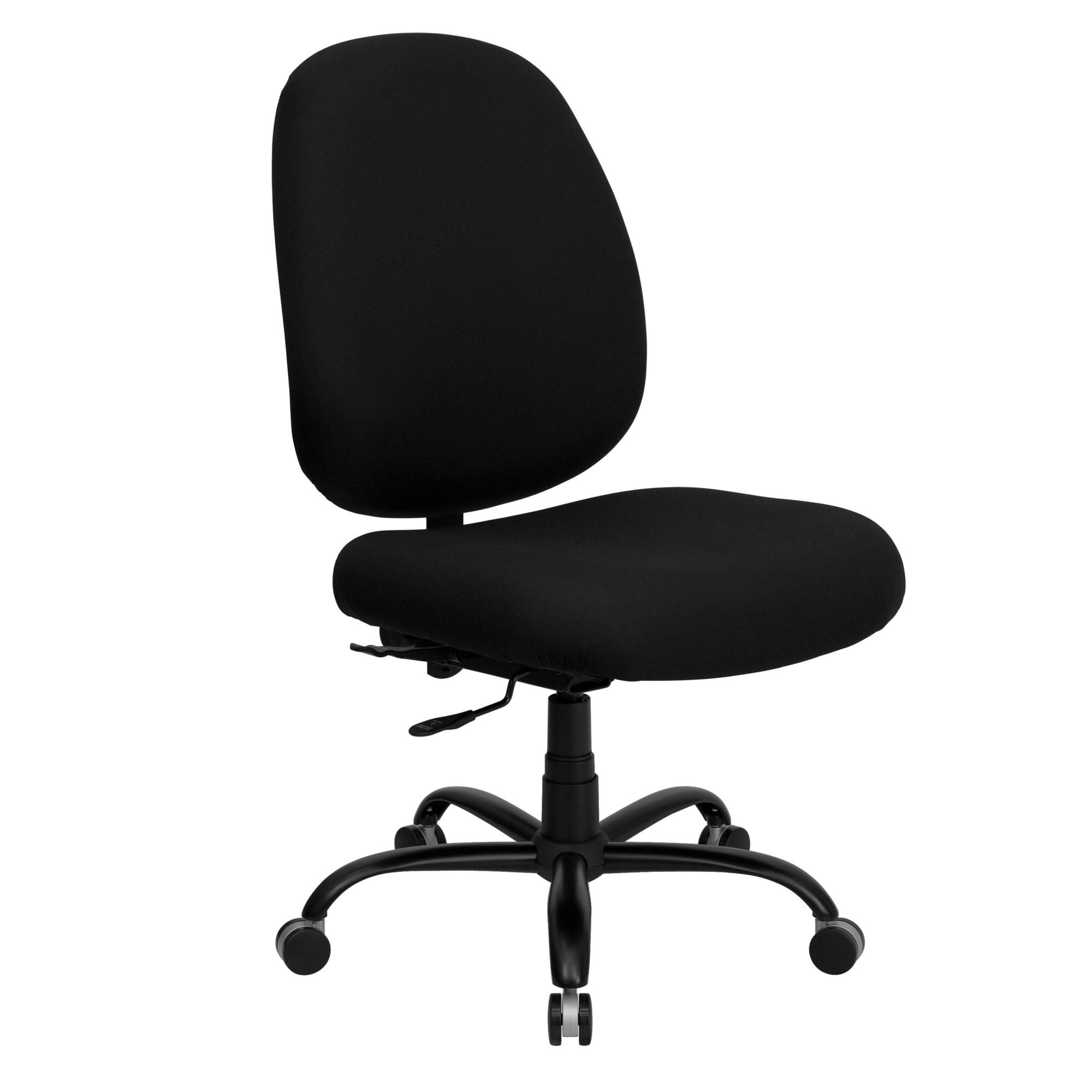 Flash Furniture, 400 lb. Rated High Back Black Fabric Office Chair, Primary Color Black, Included (qty.) 1, Model WL715MGBK