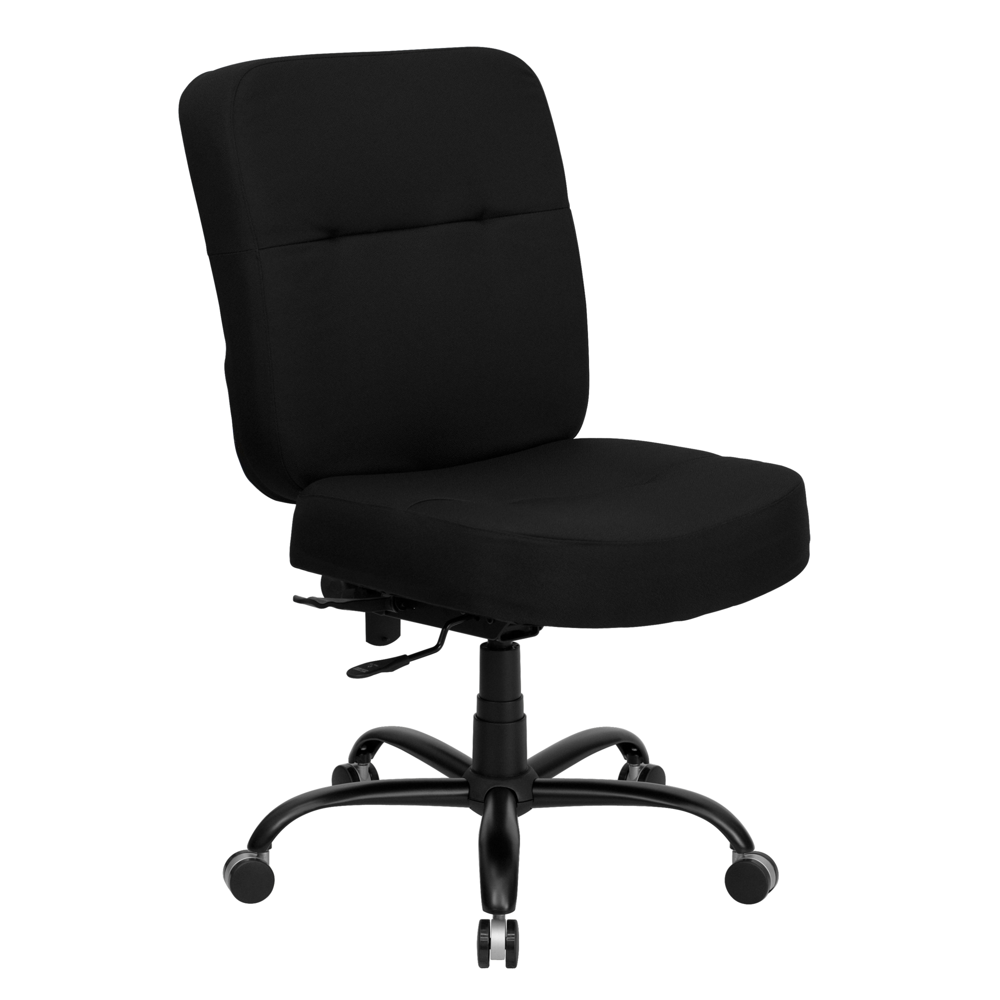 Flash Furniture, 400 lb. Rated High Back Black Fabric Office Chair, Primary Color Black, Included (qty.) 1, Model WL735SYGBK