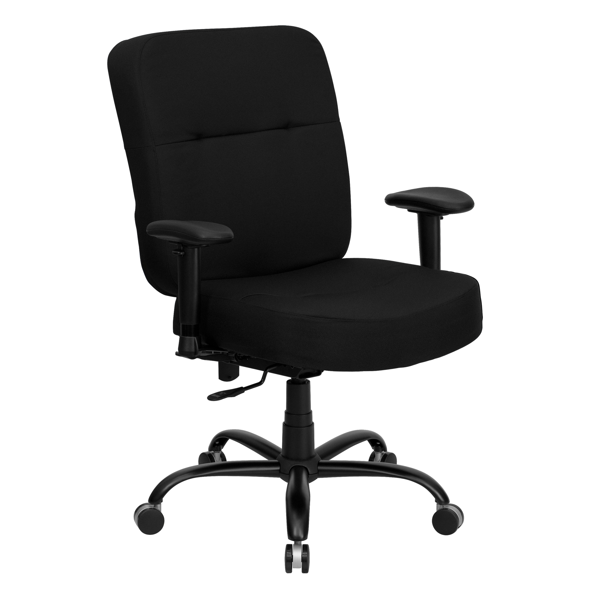 Flash Furniture, 400 lb. Rated High Back Black Fabric Office Chair, Primary Color Black, Included (qty.) 1, Model WL735SYGBKA