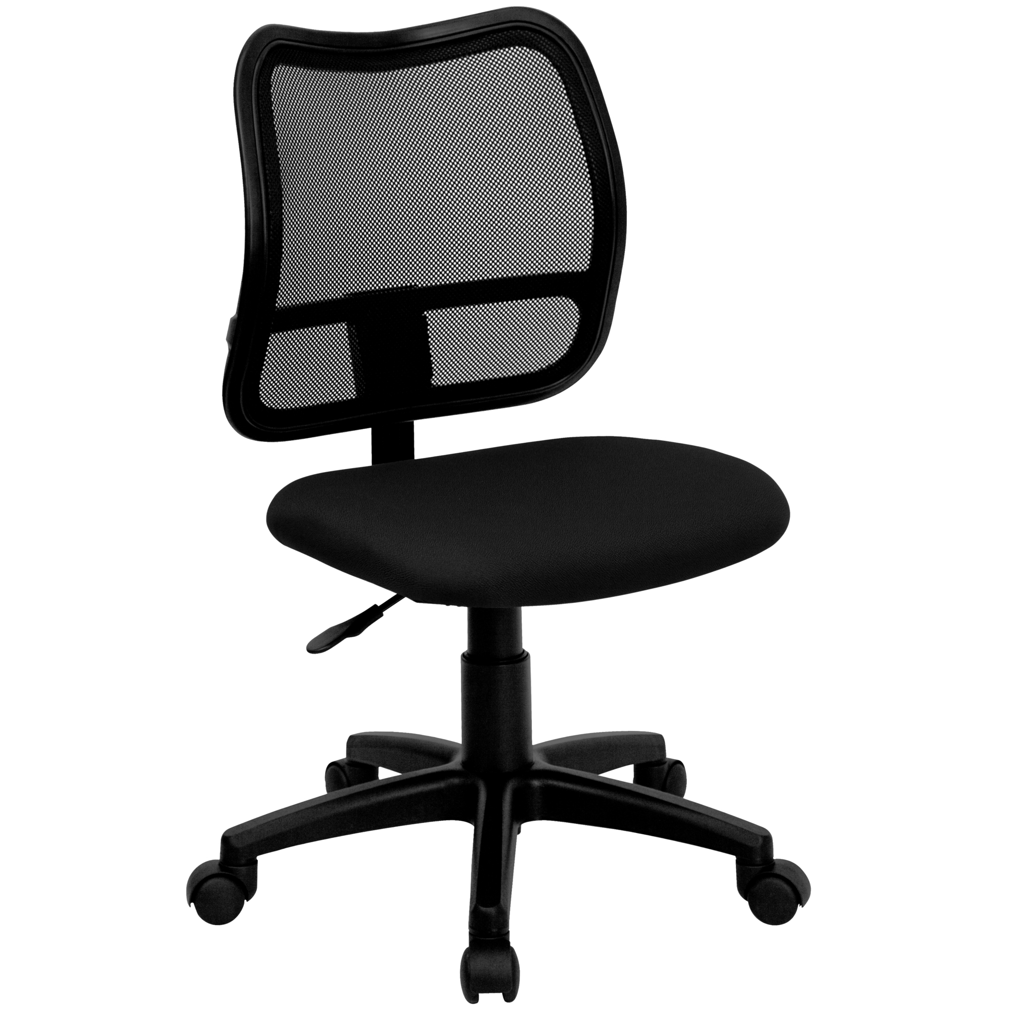 Flash Furniture, Mid-Back Black Mesh Swivel Task Office Chair, Primary Color Black, Included (qty.) 1, Model WLA277BK