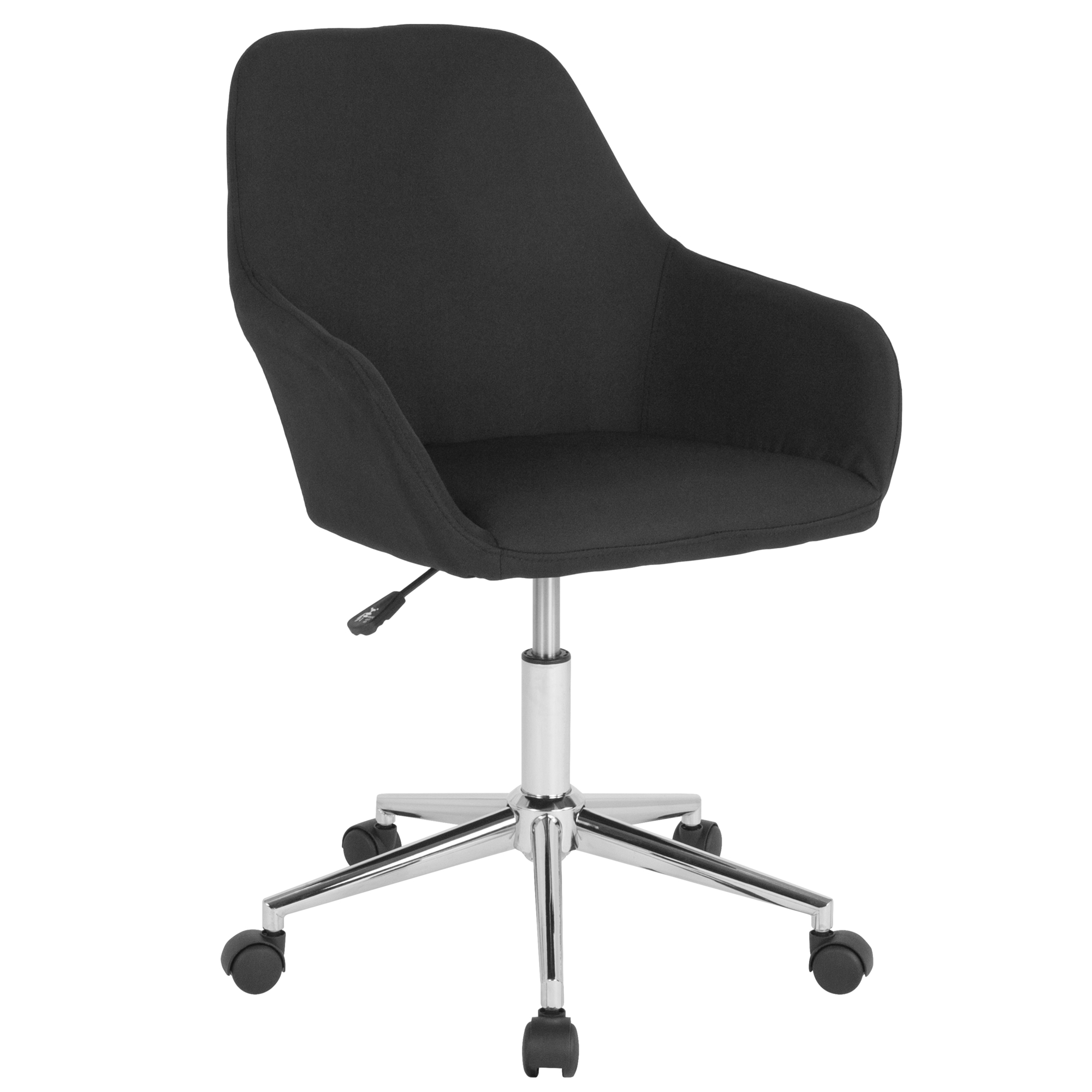 Flash Furniture, Home and Office Mid-Back Chair in Black Fabric, Primary Color Black, Included (qty.) 1, Model DS8012LBBLKF