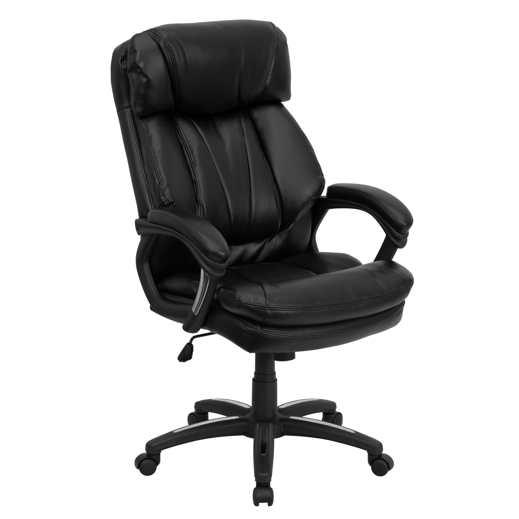 Flash Furniture, High Back Black LeatherSoft Swivel Ergonomic Chair, Primary Color Black, Included (qty.) 1, Model GO1097BKLEA