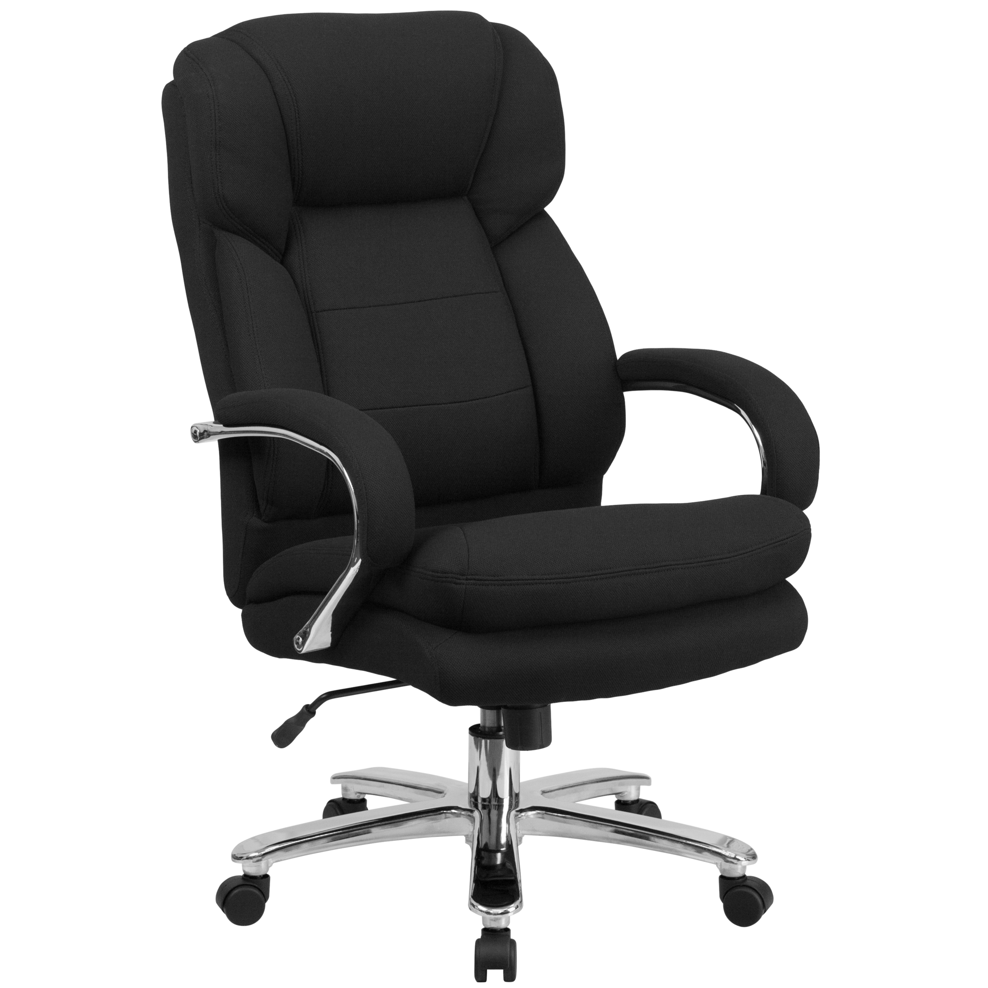 Flash Furniture, 500 lb. Rated Black Fabric Ergonomic Office Chair, Primary Color Black, Included (qty.) 1, Model GO2078