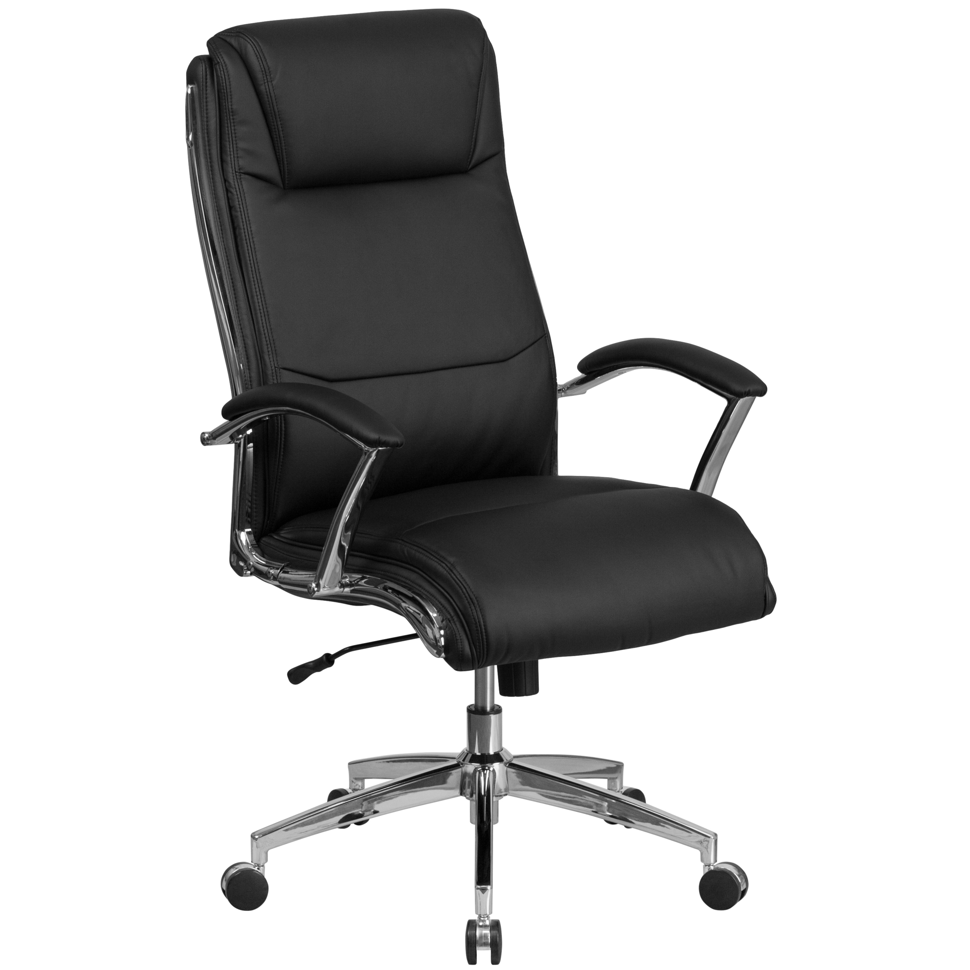 Flash Furniture, High Back Designer Black LeatherSoft Office Chair, Primary Color Black, Included (qty.) 1, Model GO2192BK