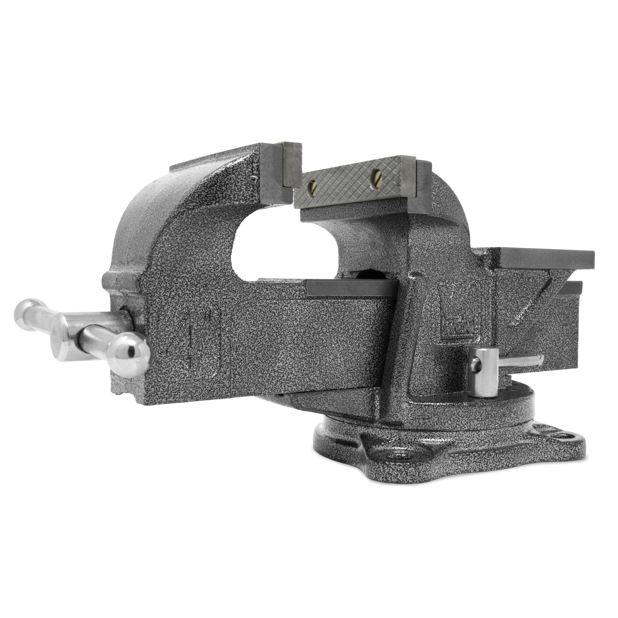 WEN, 4Inch Cast Iron Bench Vise with Swivel Base, Jaw Width 4 in, Jaw Capacity 5.13 in, Material Cast Iron, Model BV454