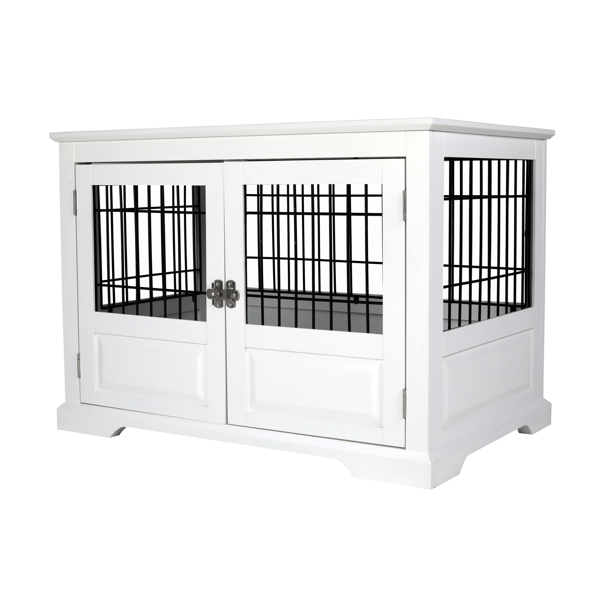 Merry Products, Fairview Triple Door Crate, Large, White, Model PTH1072020100