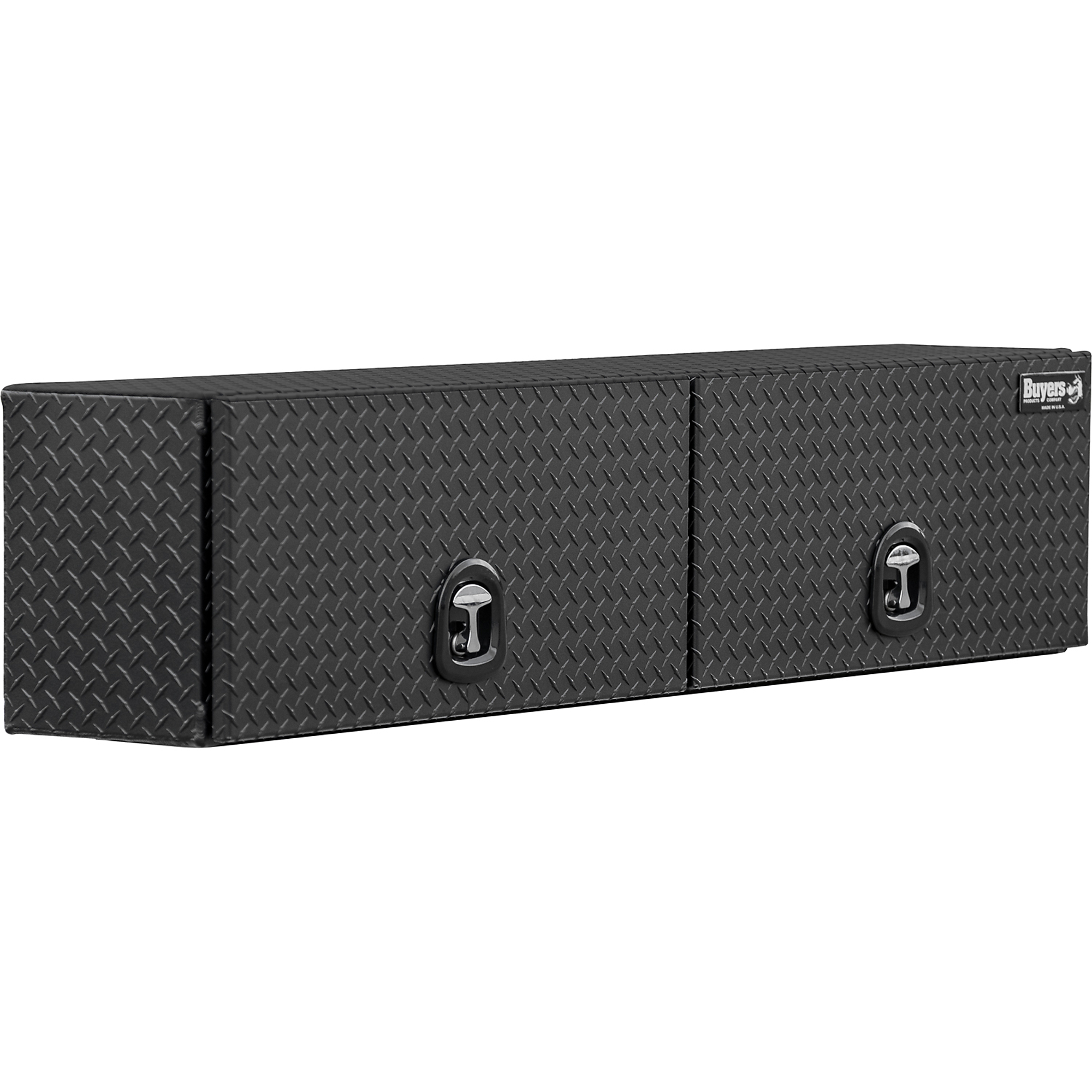 Buyers Products, 18x16x72 Matte Black Aluminum Topsider, Width 18 in, Material Aluminum, Color Finish Diamond Plate Matte Black, Model 1722363