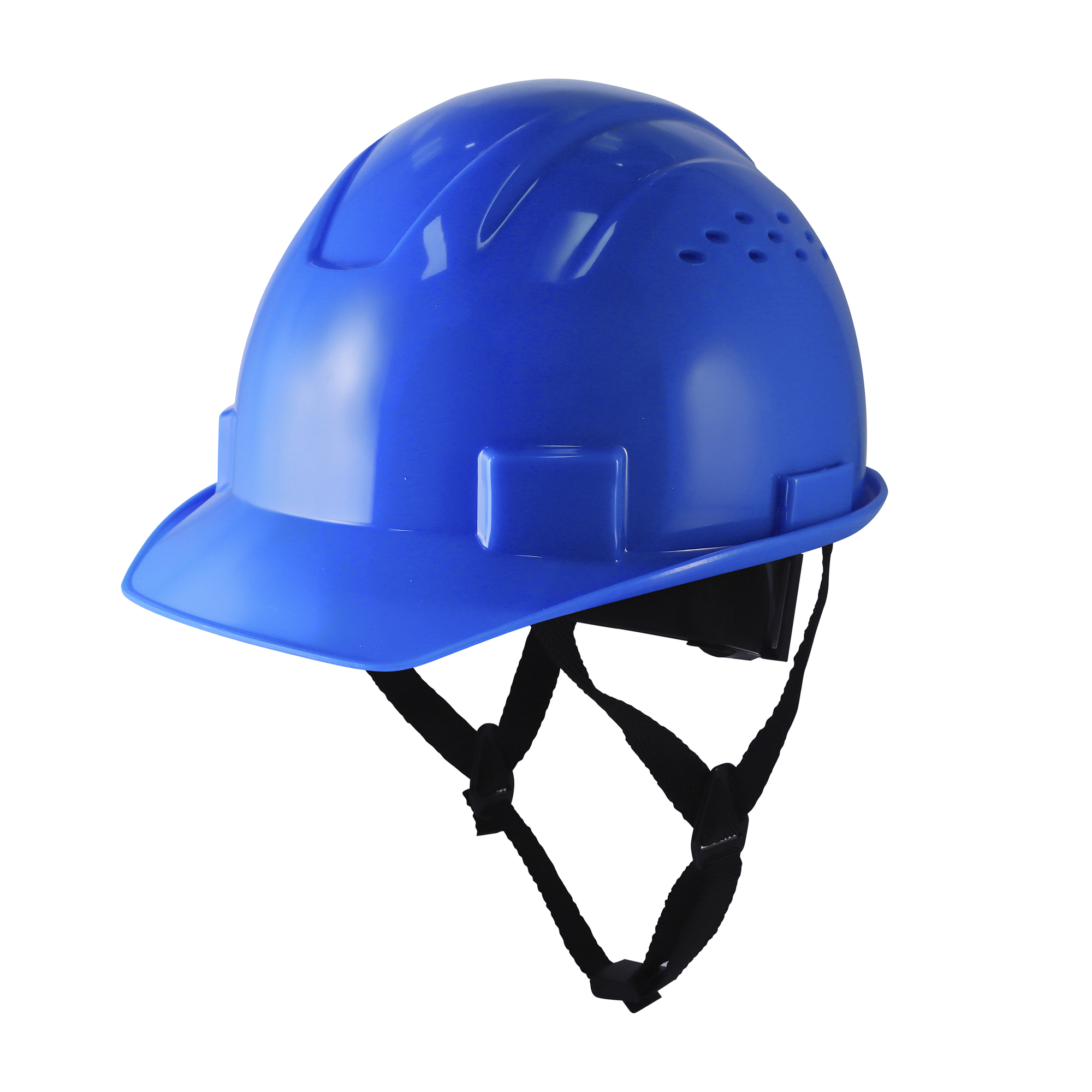 General Electric, Safety Helmet Vented- Blue, Hard Hat Style Helmet, Hat Size One Size, Color Blue, Model GH326B