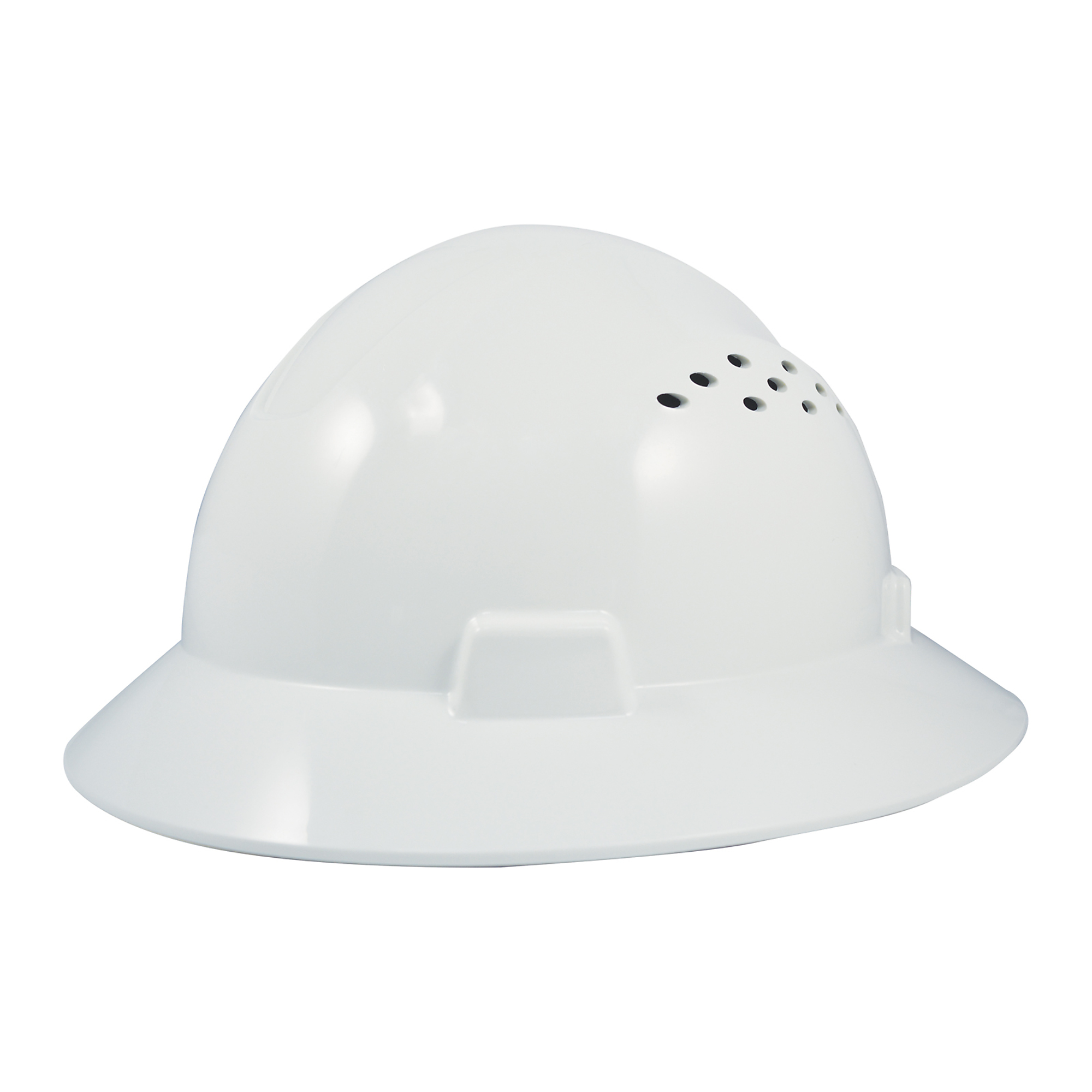General Electric, Safety Helmet- Full Brim Vented- White, Hard Hat Style Full Brim, Hat Size One Size, Color White, Model GH328W
