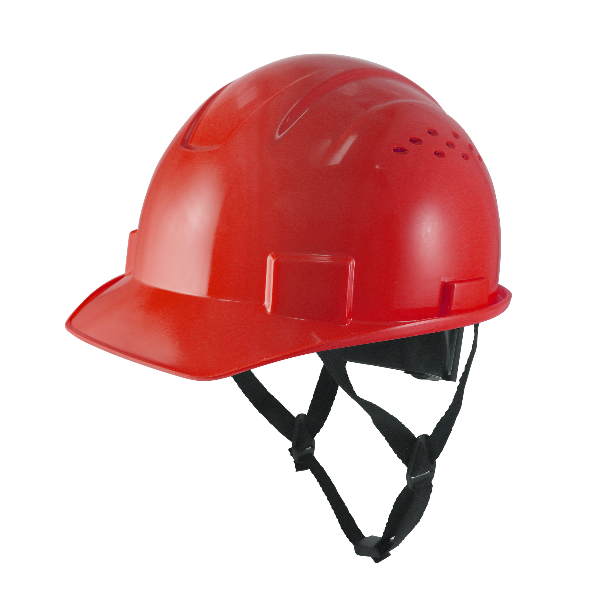 General Electric, Safety Helmet Vented- Red, Hard Hat Style Helmet, Hat Size One Size, Color Red, Model GH326R